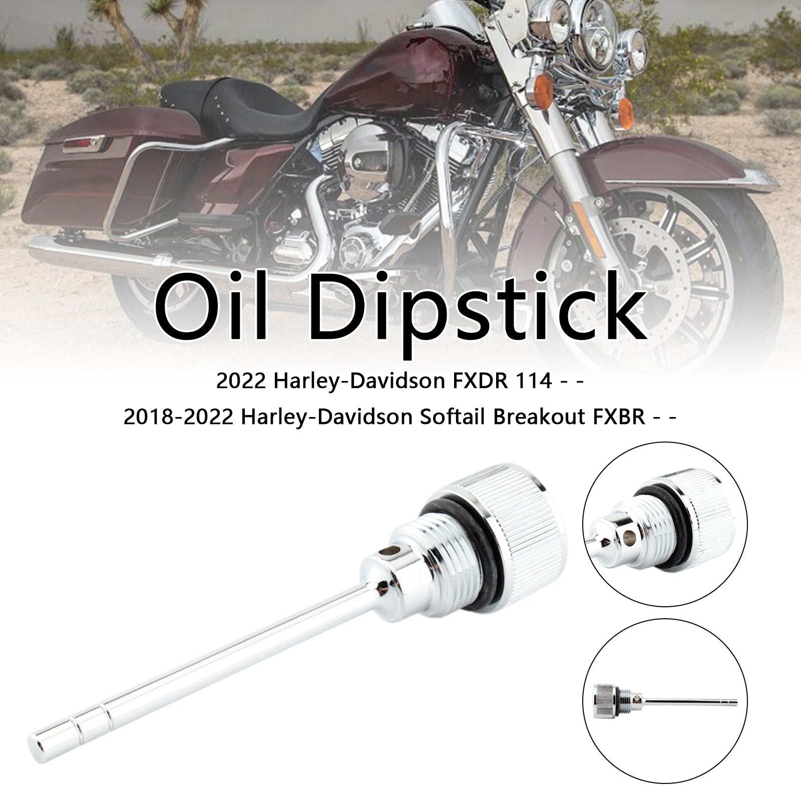 07-19 Softail Road Glide 1105-0022 Oil Dipstick Tank Cap Plug