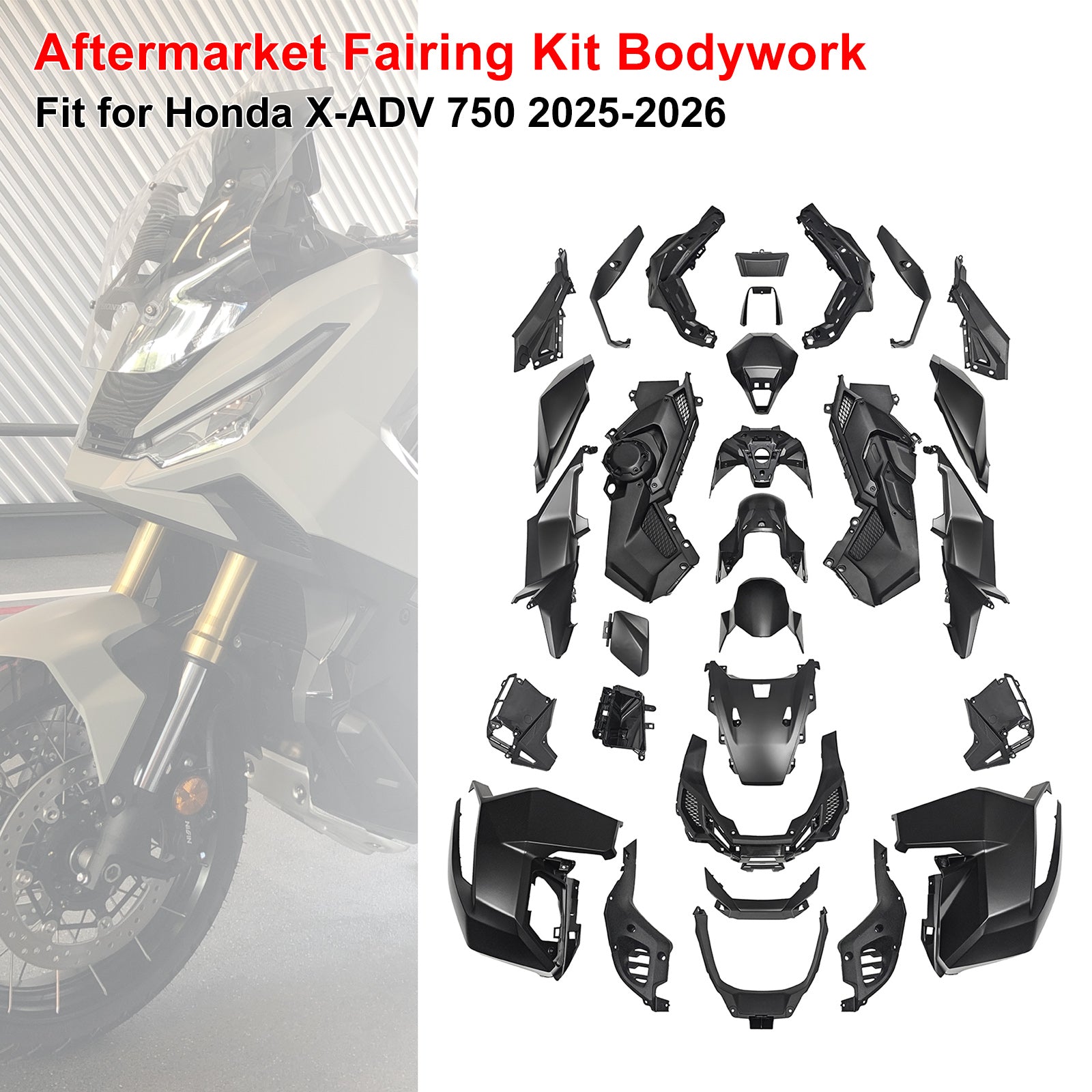 Amotopart 2025-2026 Honda X-ADV 750 Collection de kits de carénage