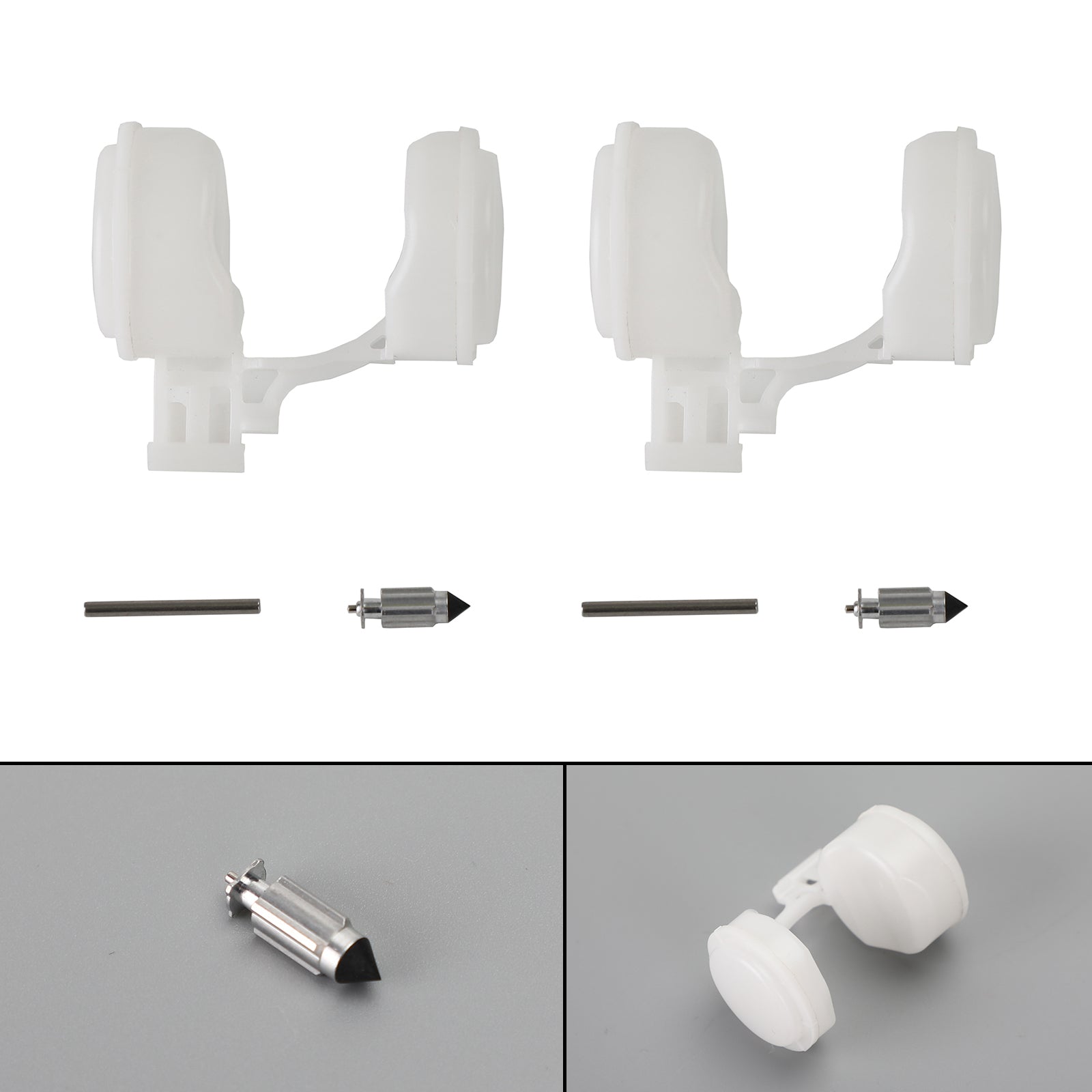 2x forgasserreparasjonssett Float Set Fit for Honda CBR600 CBR750 CBR1000 CB1000 Generisk