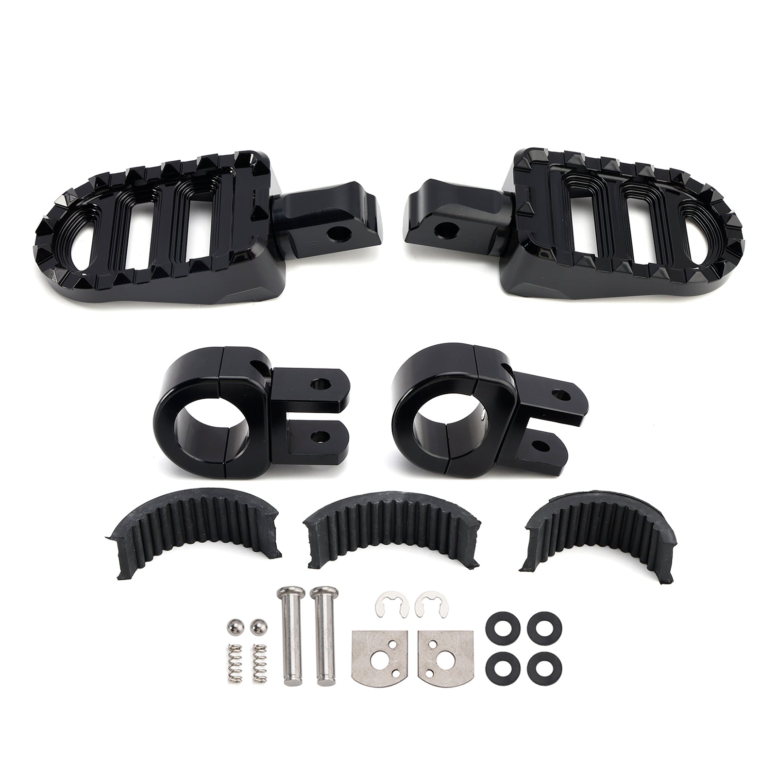 Pegs de pé da frente universais adequados para motocicleta com barras de 1,25 polegadas