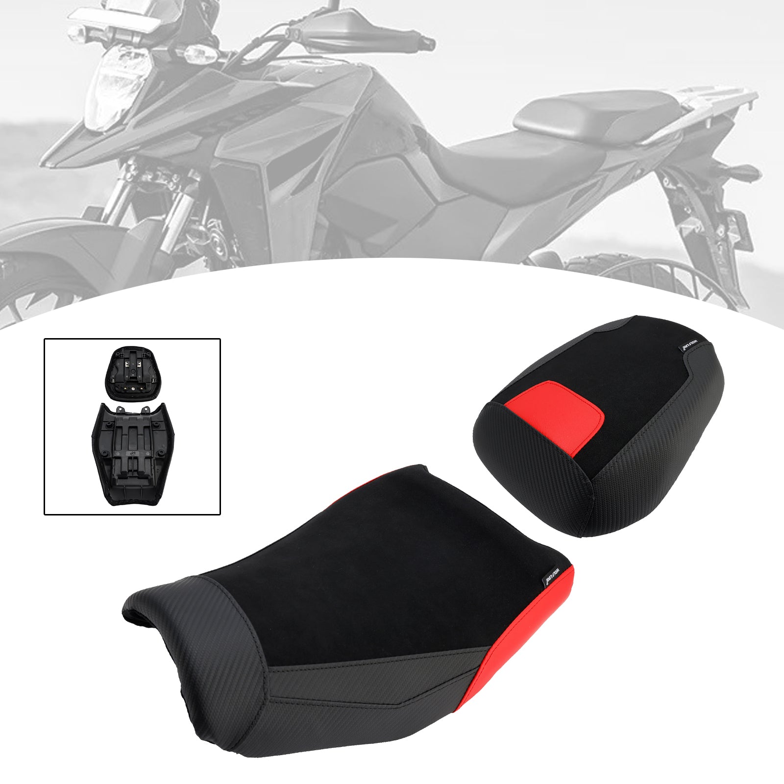 2024-2025 Suzuki V-Strom250Sx Lower Front W/ Rear Seat Driver Pillion Red