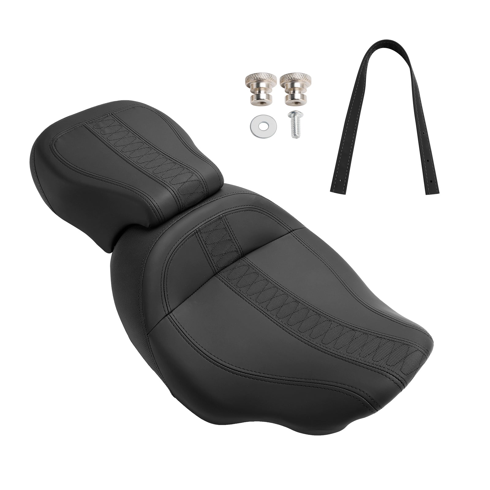 23-24 Touring Cvo Glide Complete Cushion Rider Passenger Seat Orange