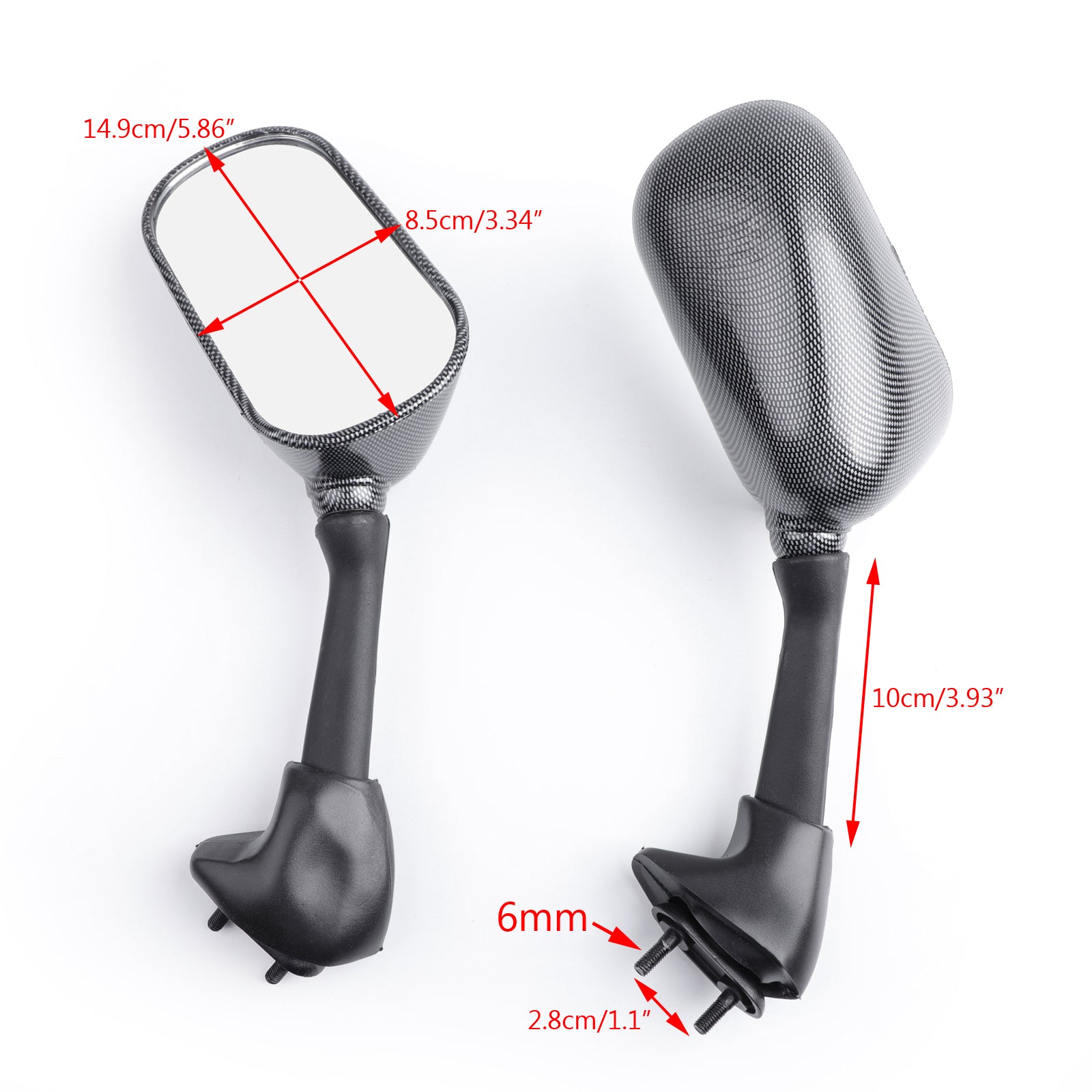 YAMAHA YZF 600 R6 03-05 06-08 YZF R6S MIRDRORS