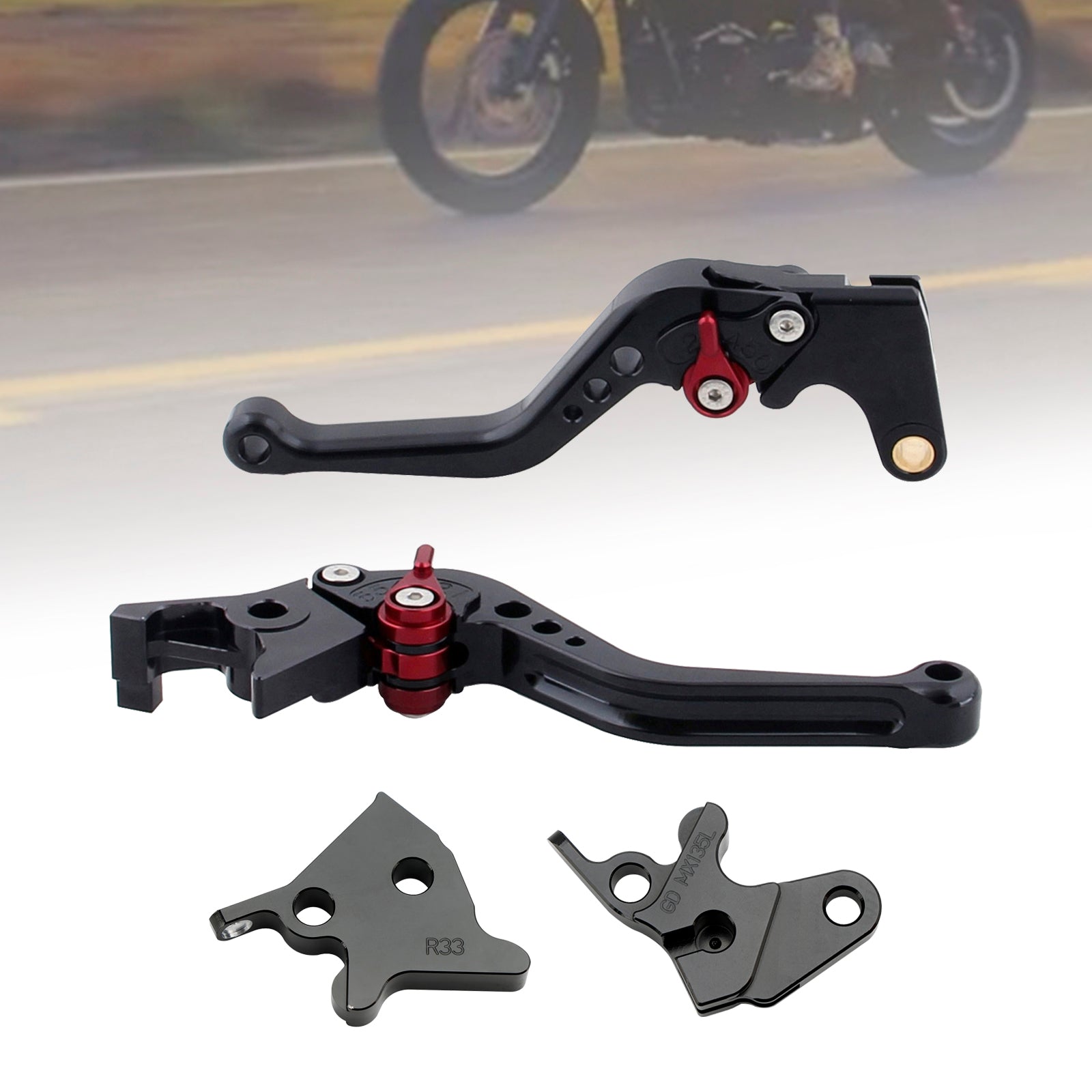 Yamaha YBR125 2005-2014 Nouveau levier de frein à embrayage court