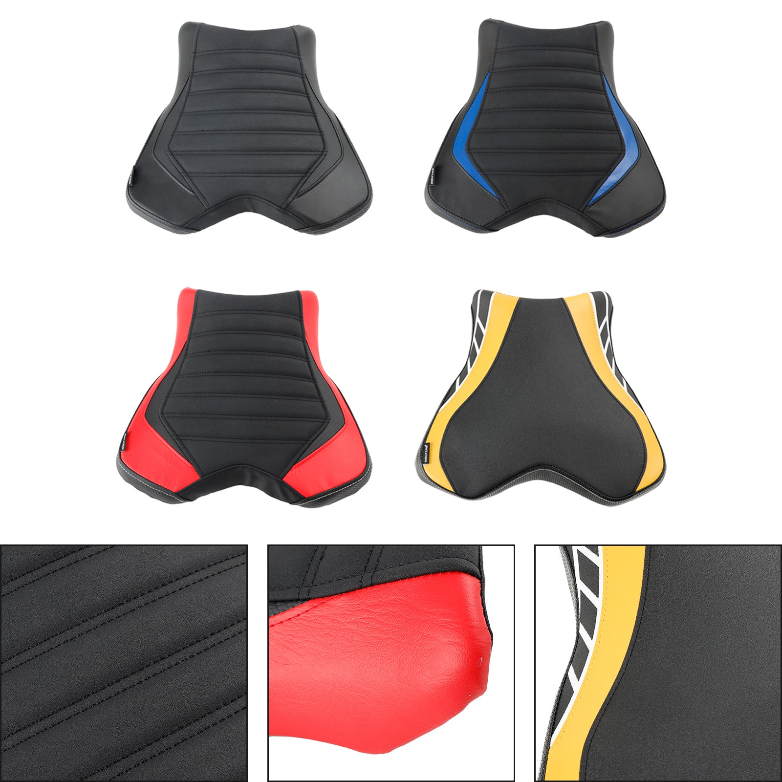 15-23 Yamaha Yzf-R1 Front Driver Raider Seat Pillion Saddle Fits Red Yellow