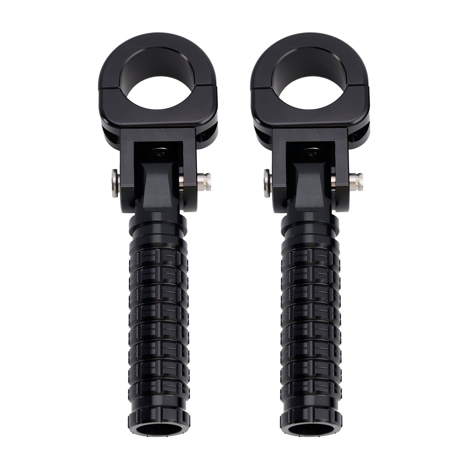 Apoios para os pés dianteiros universais, apoios para os pés adequados para motocicletas com 1.25" barras