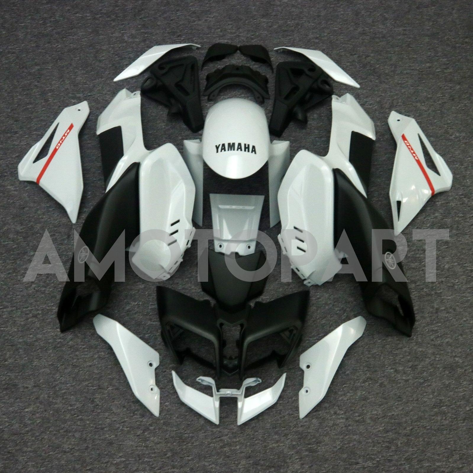Amotopart 2016-2020 Yamaha MT-10 White Black Fairing Kit
