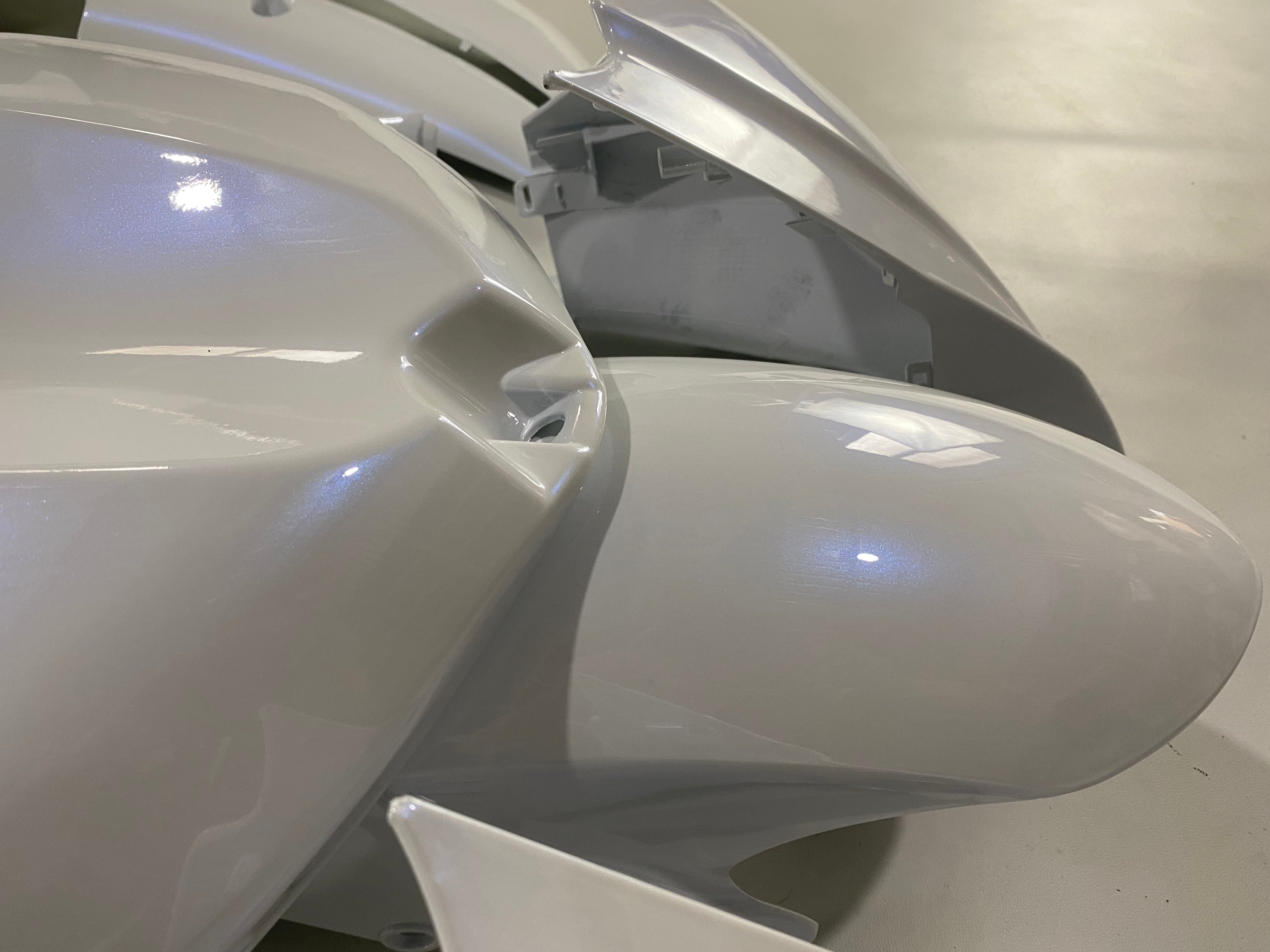 Amotopart 2008-2016 Yamaha YZF 600 R6 Blue Pearl White Fairing Kit