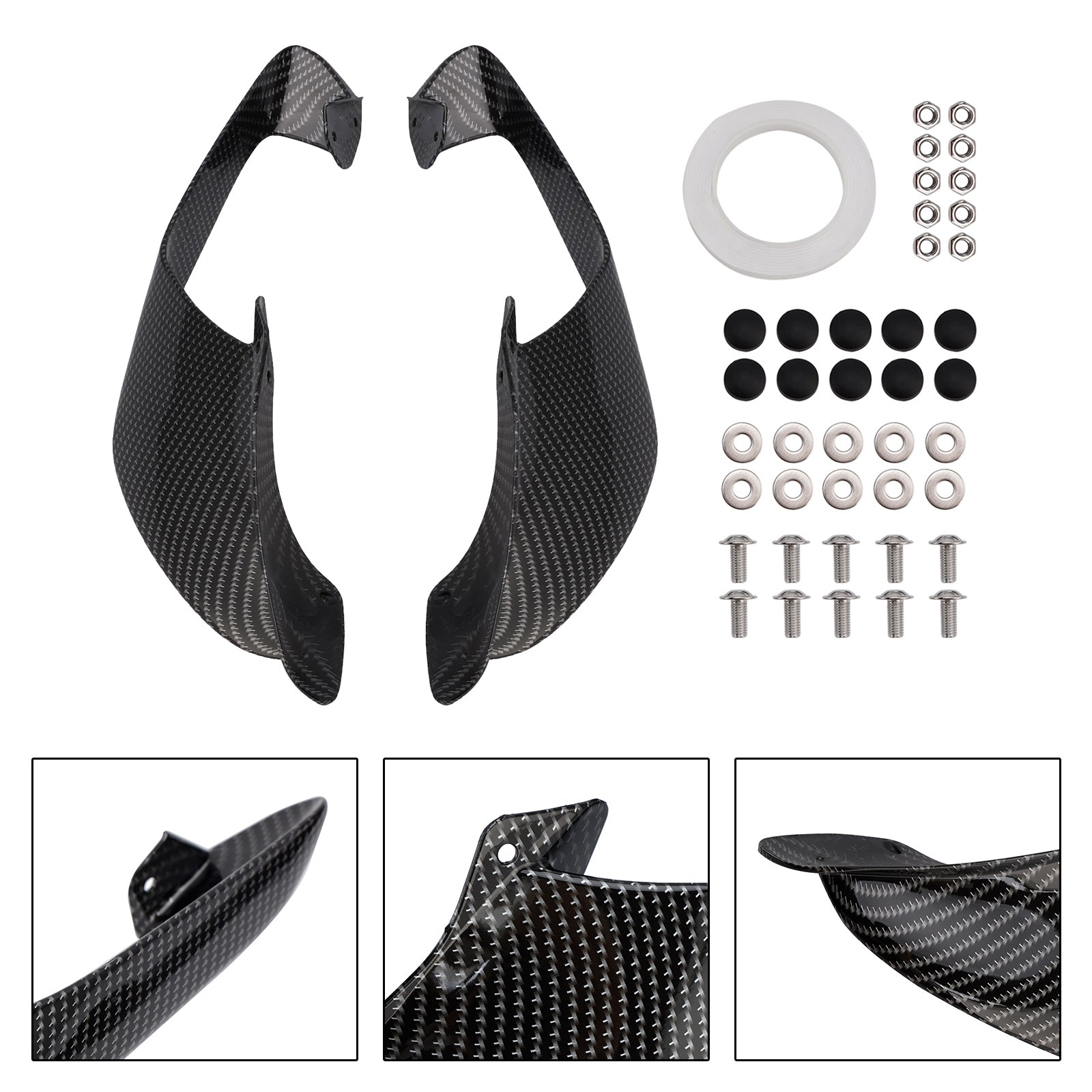 2021-2024 Yamaha YZF R1 R1M Voorzijde Winglets Vleugels Spoiler Kuip