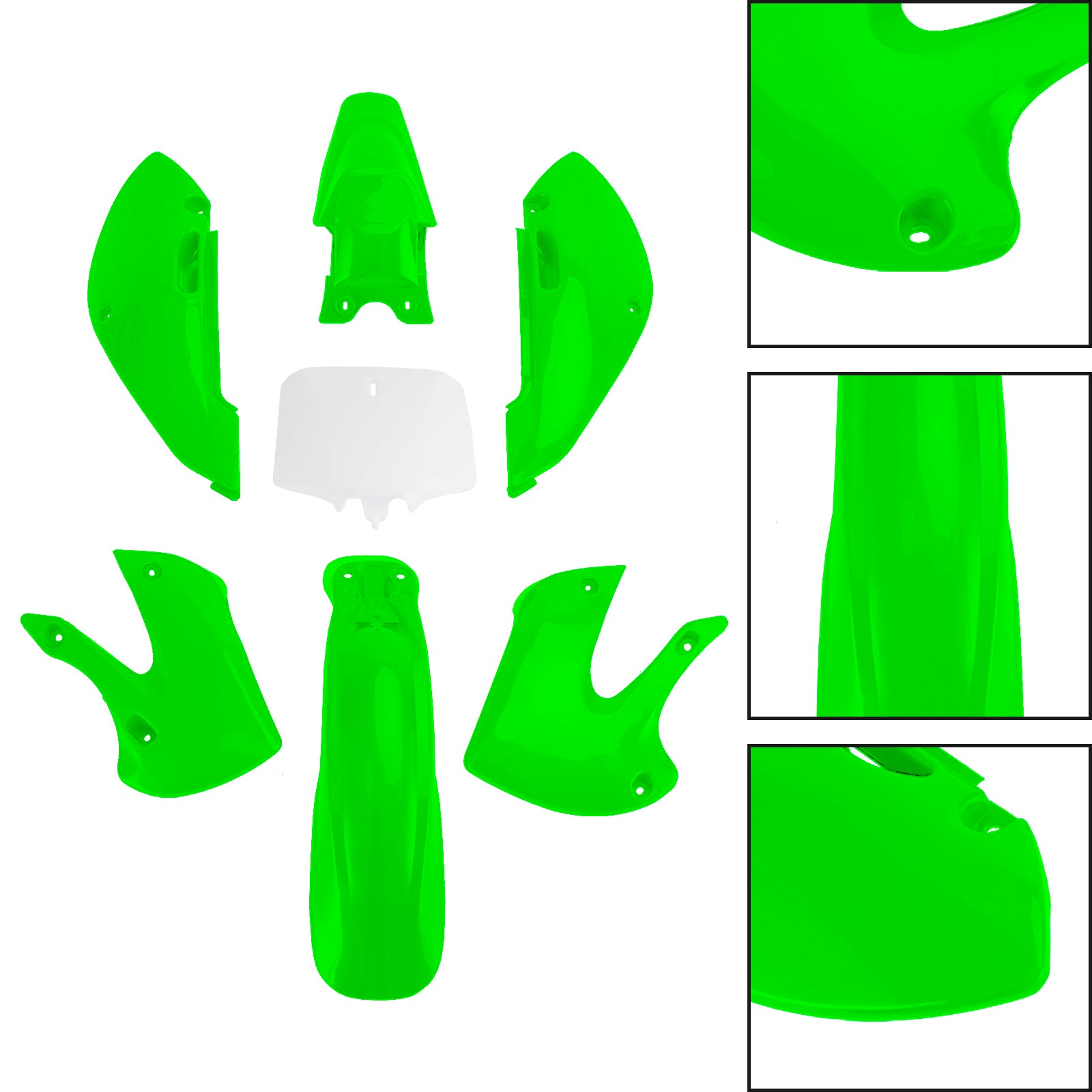 Injektion ABS Plastikkörperverkleidungskit für Kawasaki KLX110 KLX65 RM65 DRZ110
