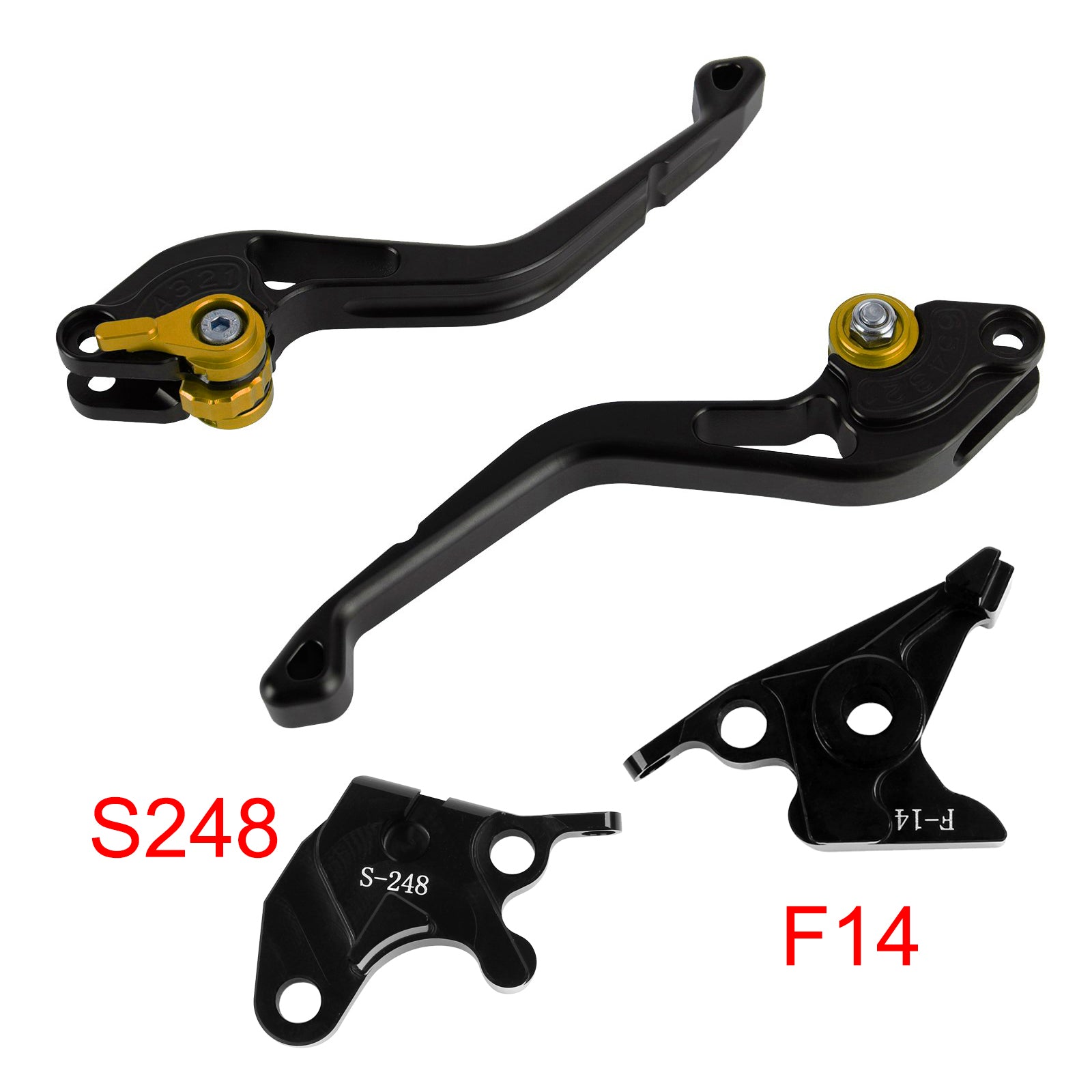 Suzuki GSXR600 750 1000 DL650 GSR600 Gold NOVA alavanca de freio de embreagem curta
