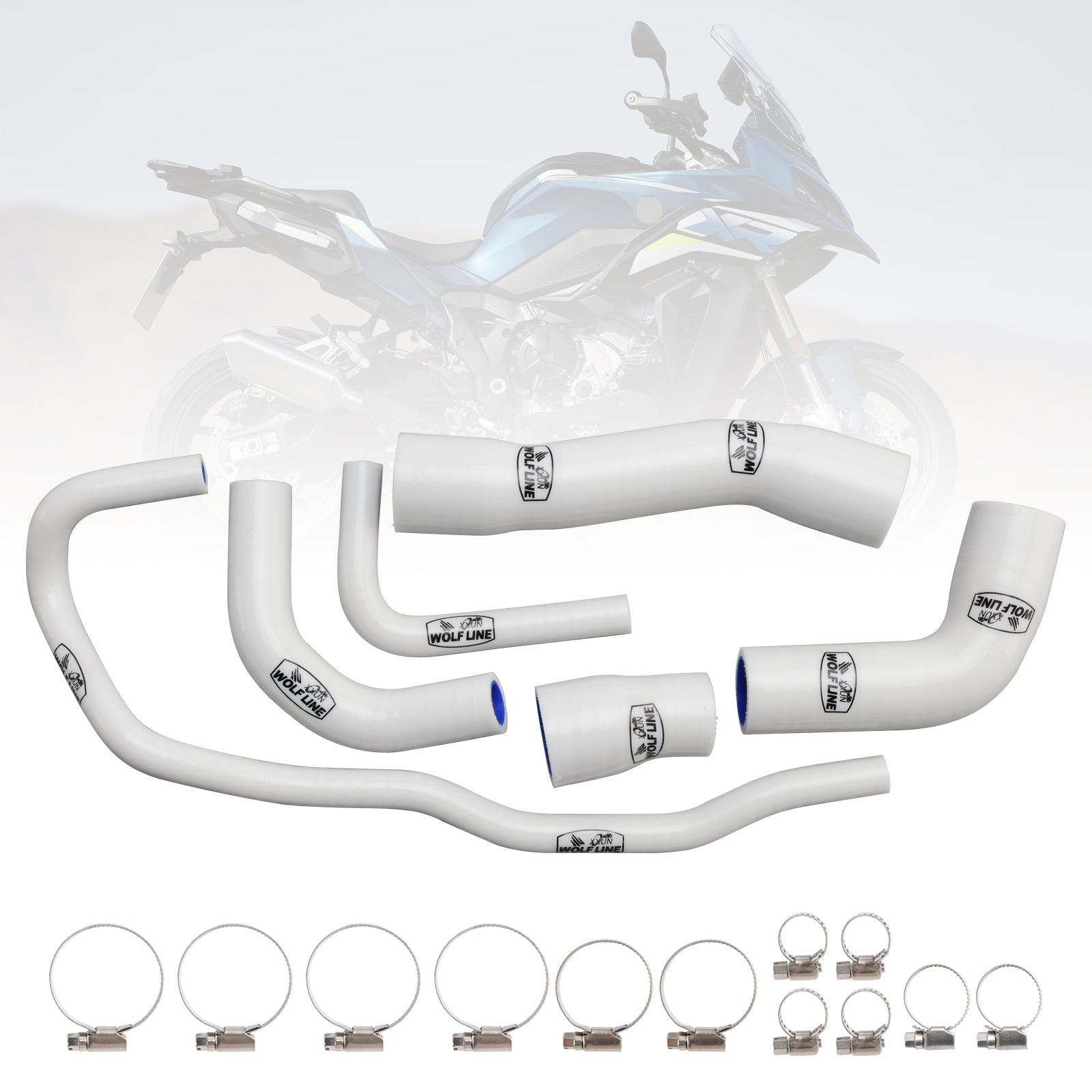 2021-2024 BMW S1000XR Silikone Radiator Kølevæskeslange Kit