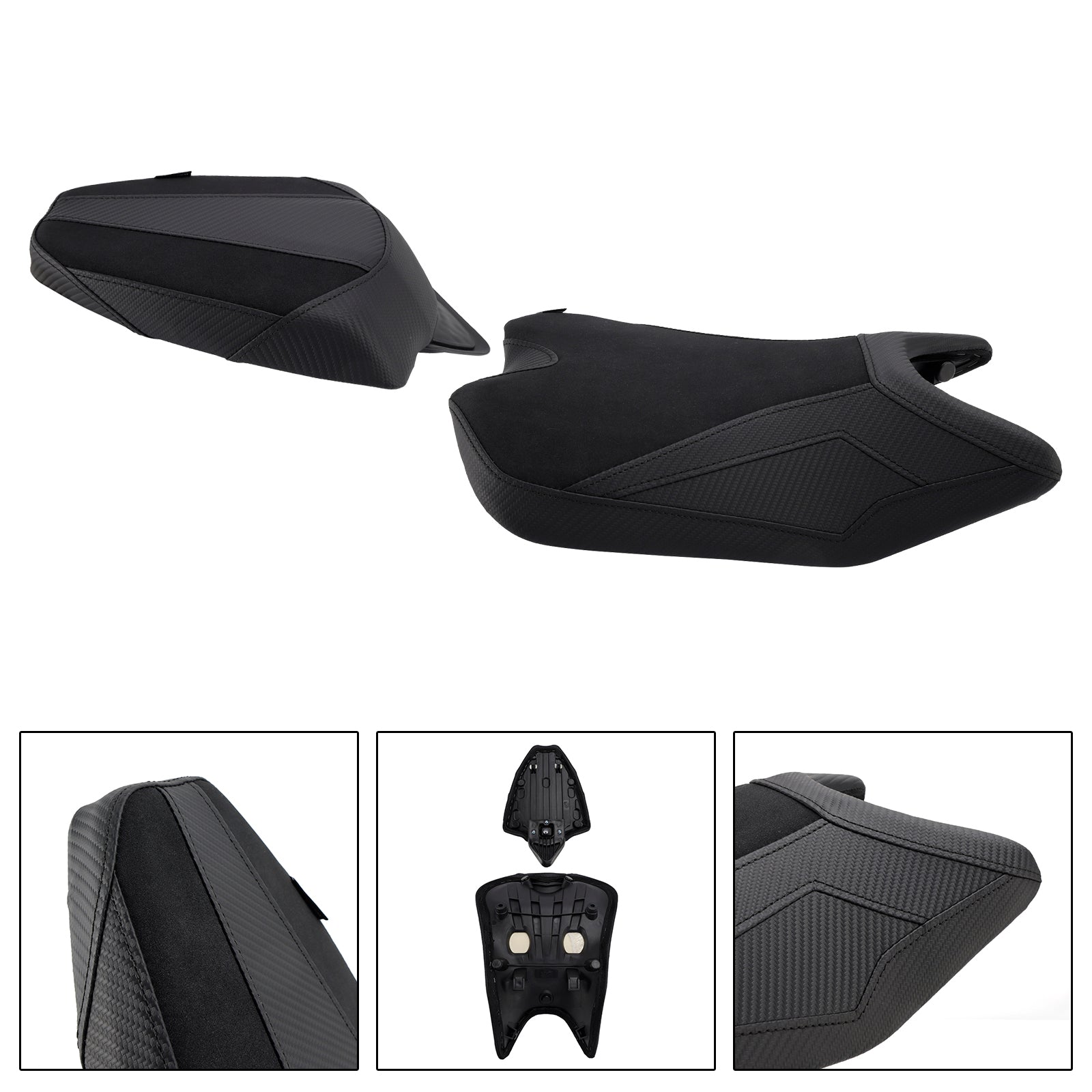 2024-2025 Aprilia Rs457 Rs 457 Driver&PPassagiersstoelset Kussen PU Geschikt Rood
