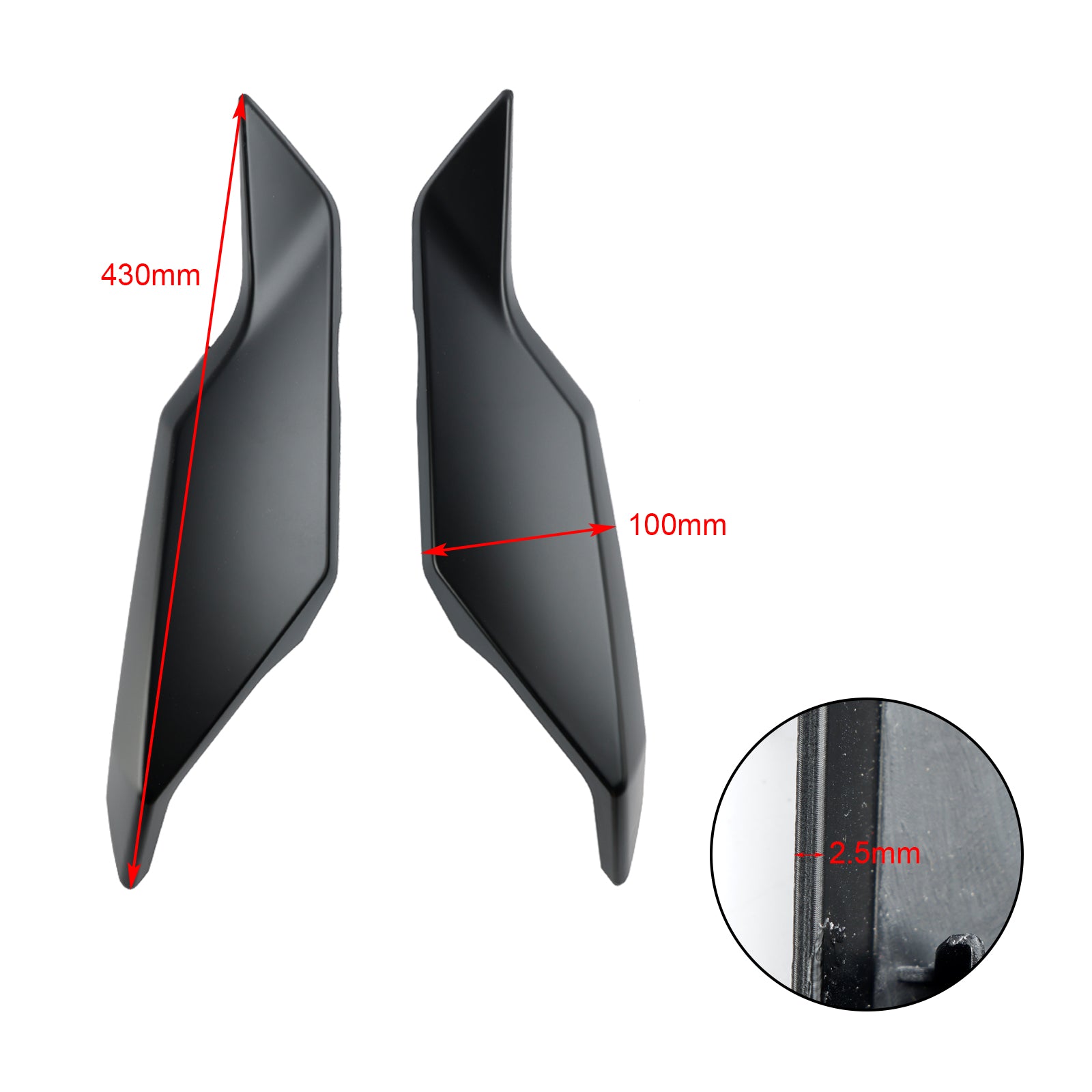 2018-2020 Yamaha Tracer 900 / GT Rear Tail Side Seat Fairing Panel
Matte Black