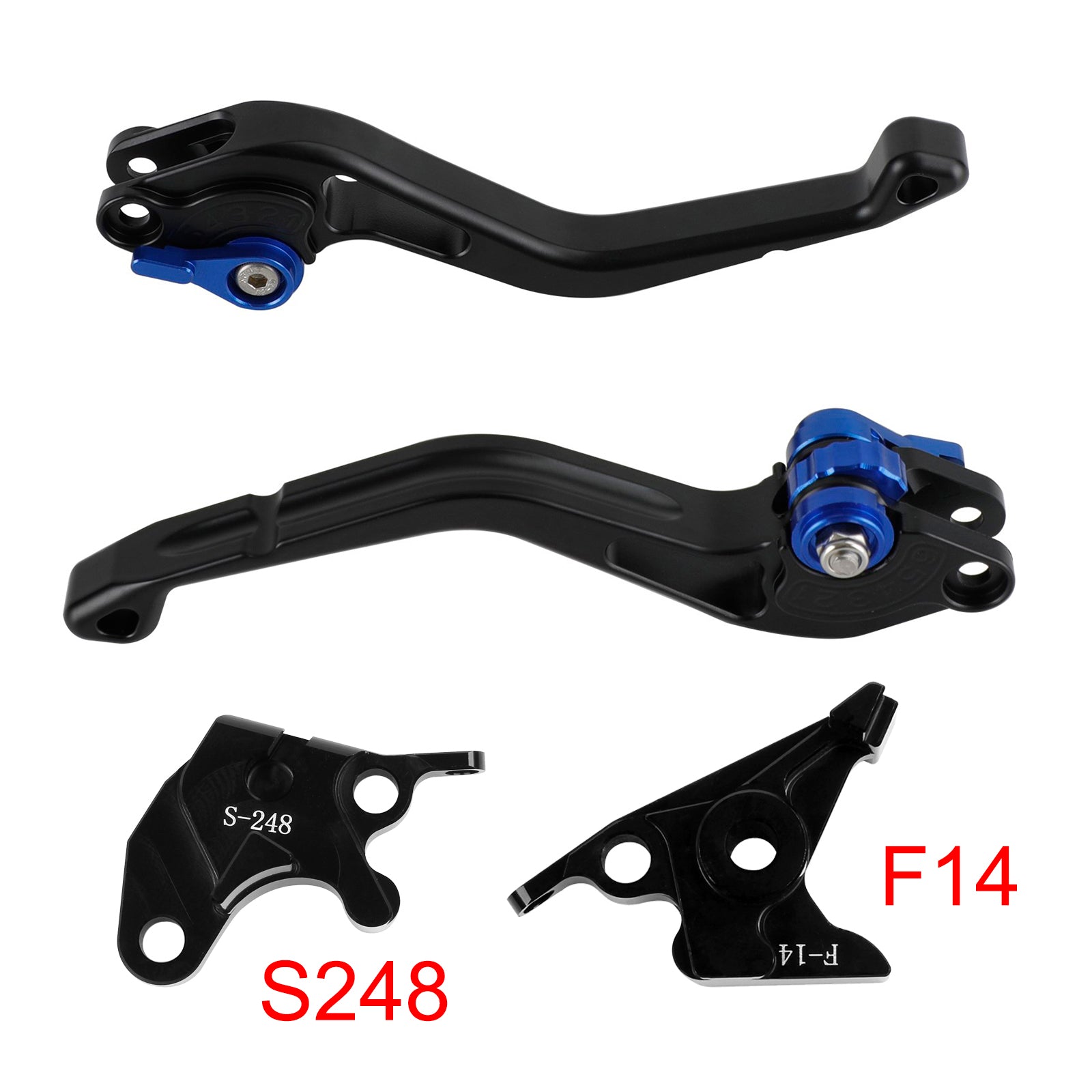 Suzuki GSXR600 750 1000 DL650 GSR600 Blå NY kortkoblingsbremsegreb