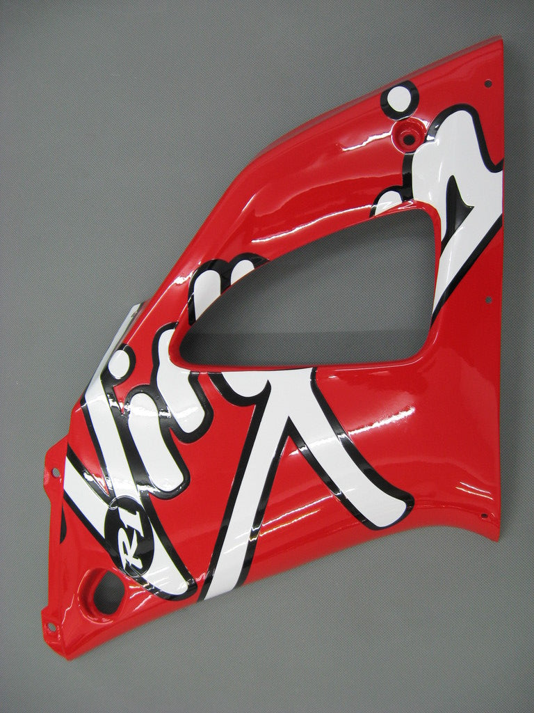 Amotopart 1998-1999 Yamaha YZF 1000 R1 Red&White Logos Fairing Kit