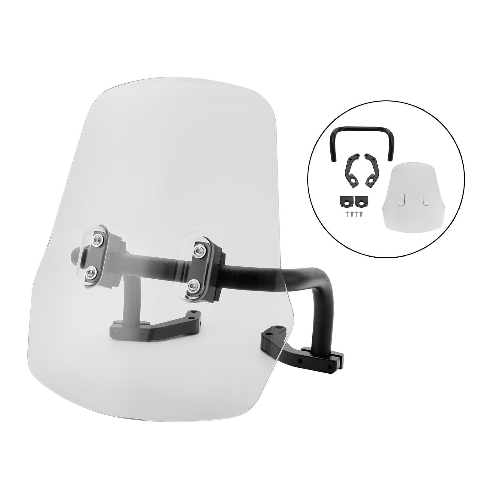 Windshield WindScreen + Bracket fit for HONDA CRF250L/S CRF250M CRF300L Monkey 125 MSX125 21-24