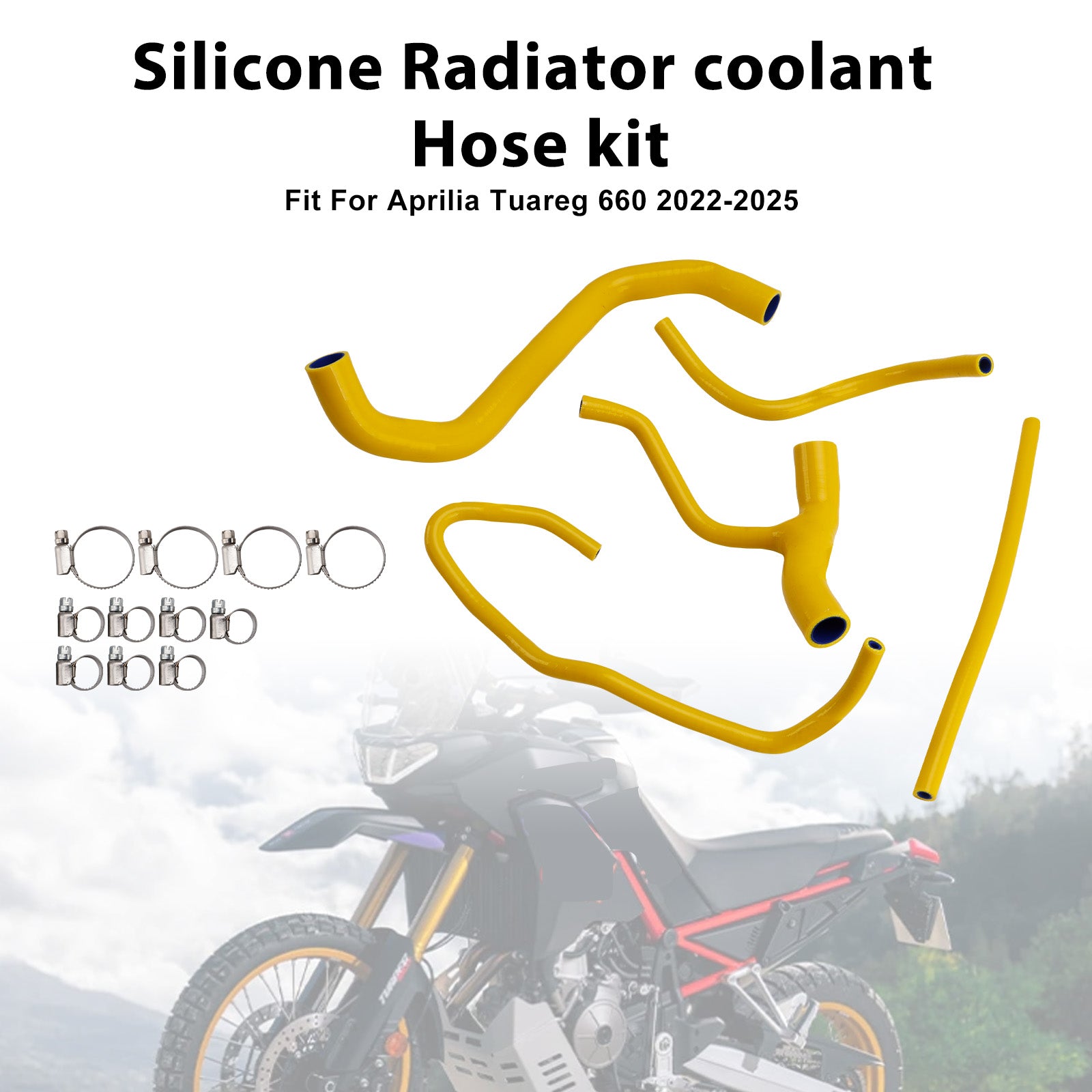 2022-2025 Aprilia Tuareg 660 Silicone Radiator coolant Hose