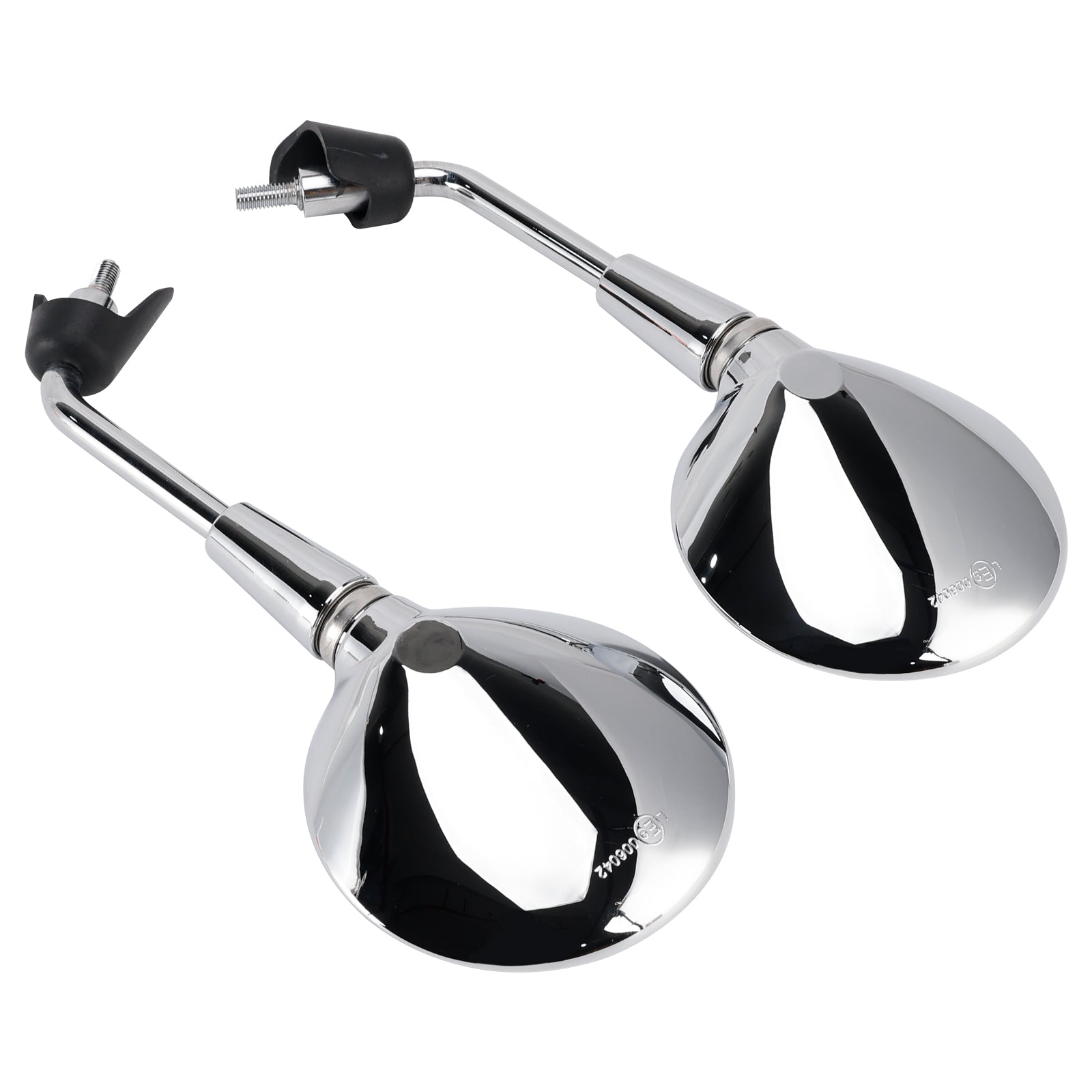 Vespa Primavera 50-125 Sprint 50-150 Gts 125 300 Pair Shorty Mirrors Chrome