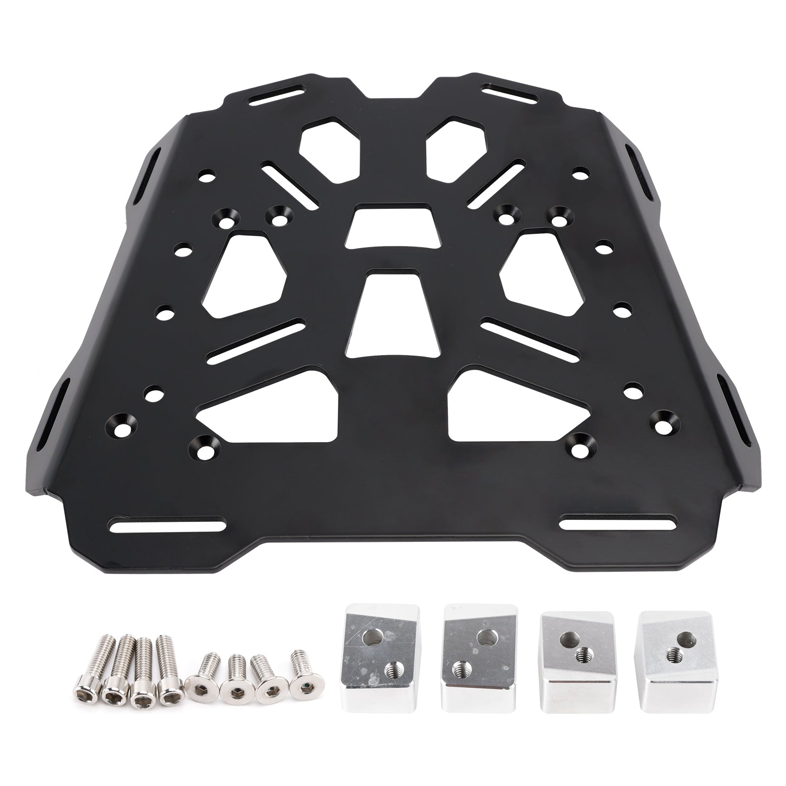 22-25 Ducati Multistrada V4 /S Aluminum Top Rack Carrier Luggage Plate Black