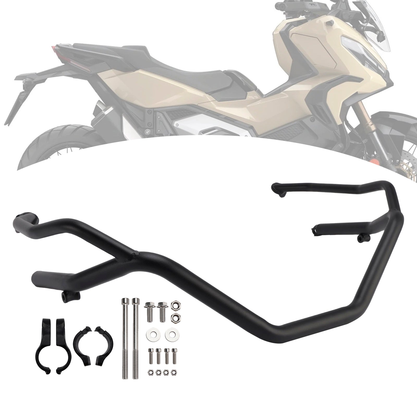 Honda Xadv750 X-Adv 750 25 Upper Engine Guard Frame Crash Bar Steel Silver