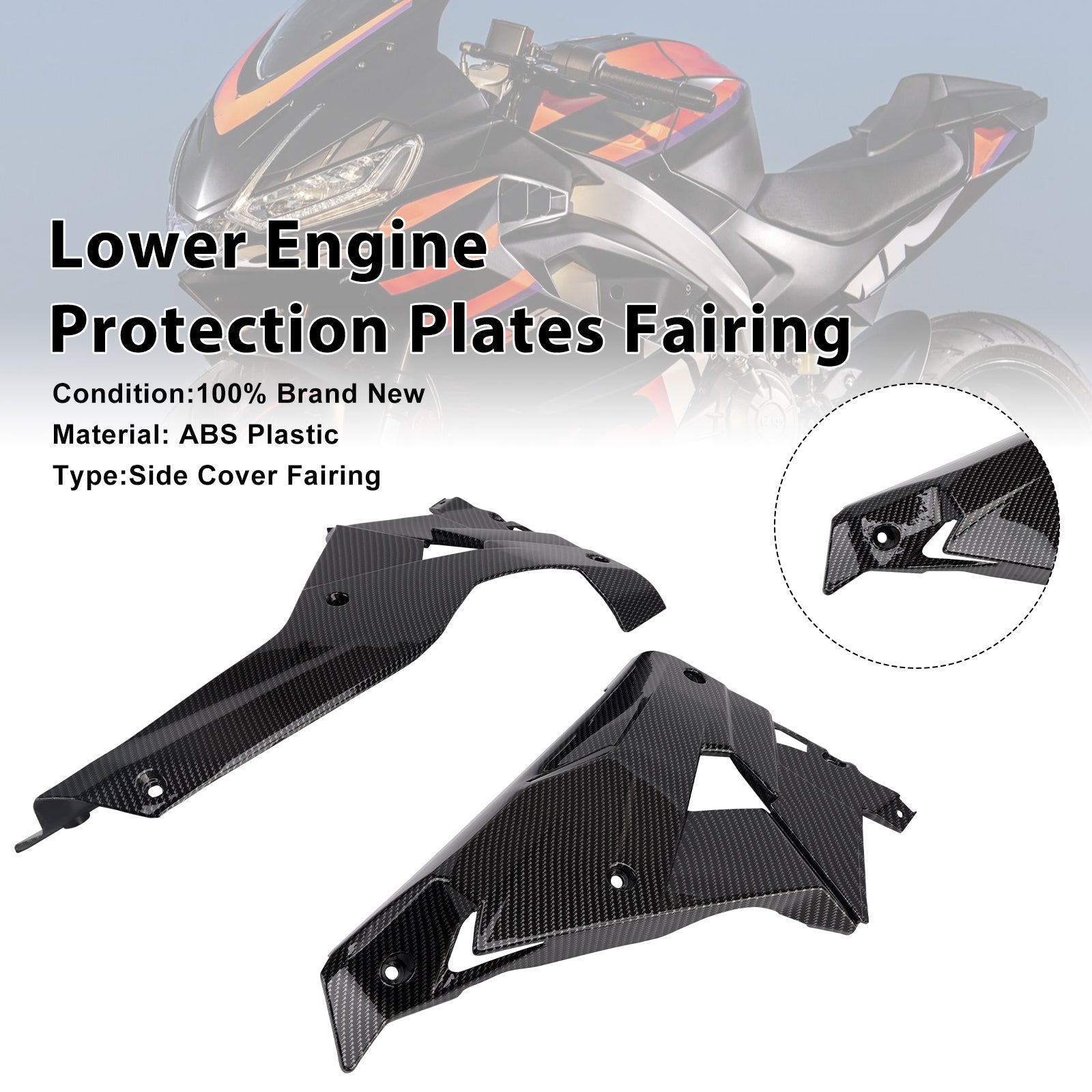 2024-2025 Aprilia RS457 RS 457 Engine Lower Belly Pan Panels Guard Fairing