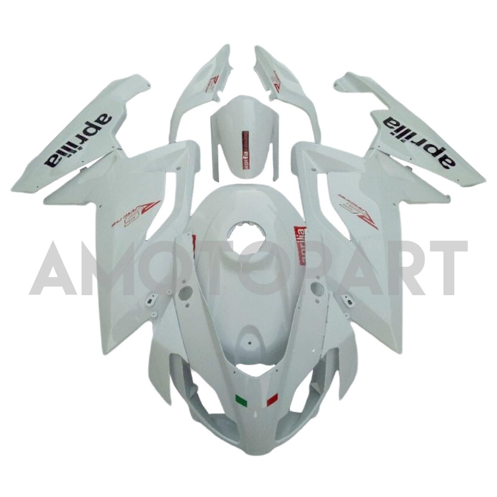 Amotopart 2006-2011 RS125 Aprilia White Fairing Kit