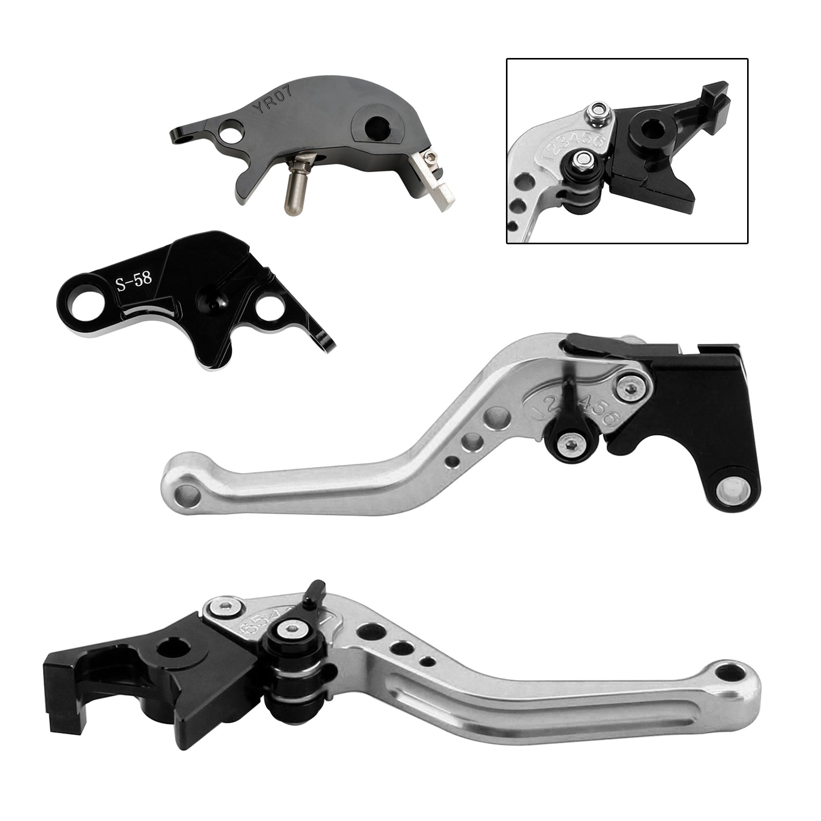 22-23 YAMAHA YZF R7 MT-10/SP FZ-10/SP NEW Short Clutch Brake Lever