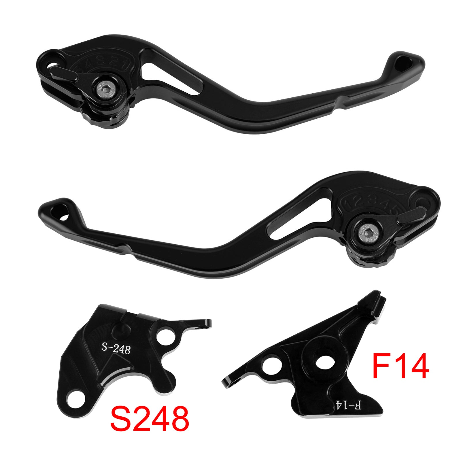 Suzuki GSXR600 750 1000 DL650 GSR600 Sort NY kortkoblingsbremsegreb
