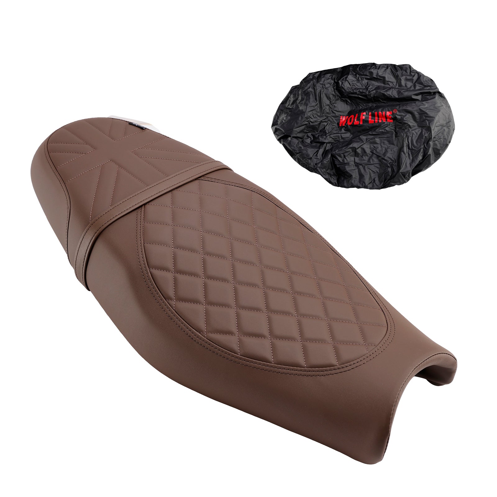 16-22 Street Twin a 23-24 Speed Twin Triumph Kompletní nízký polštář Polštář jezdec Brown Black