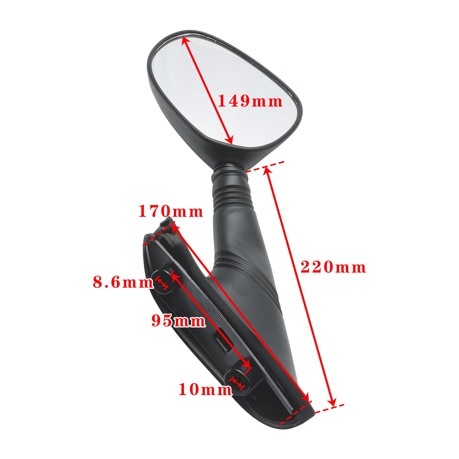 2000-2003 Piaggio X9 180 Amalfi X9 125 200 Evolution Mirror Set Left & Right