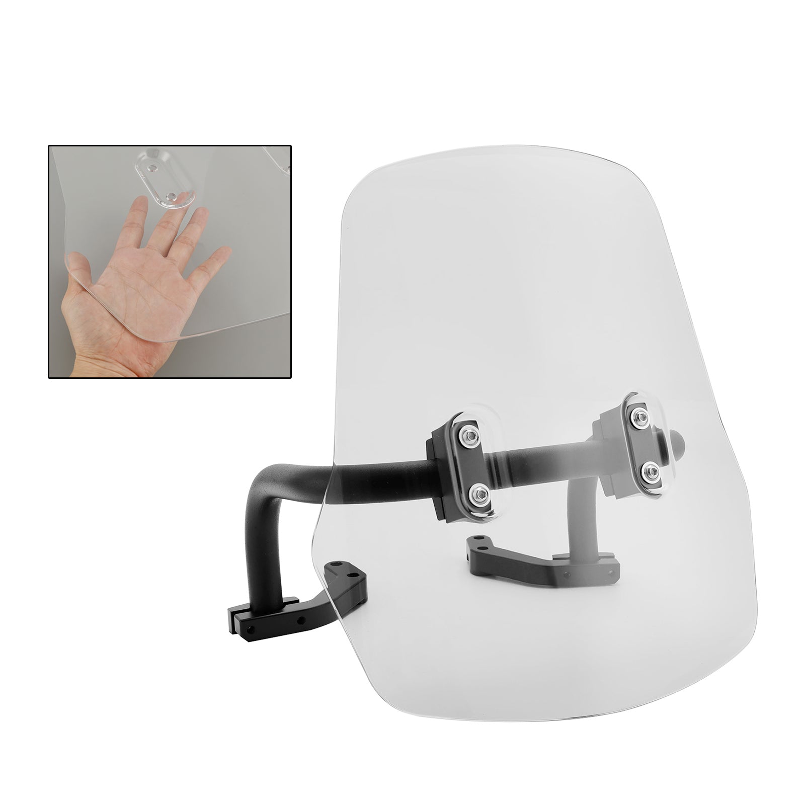 Windshield WindScreen + Bracket fit for HONDA CRF250L/S CRF250M CRF300L Monkey 125 MSX125 21-24