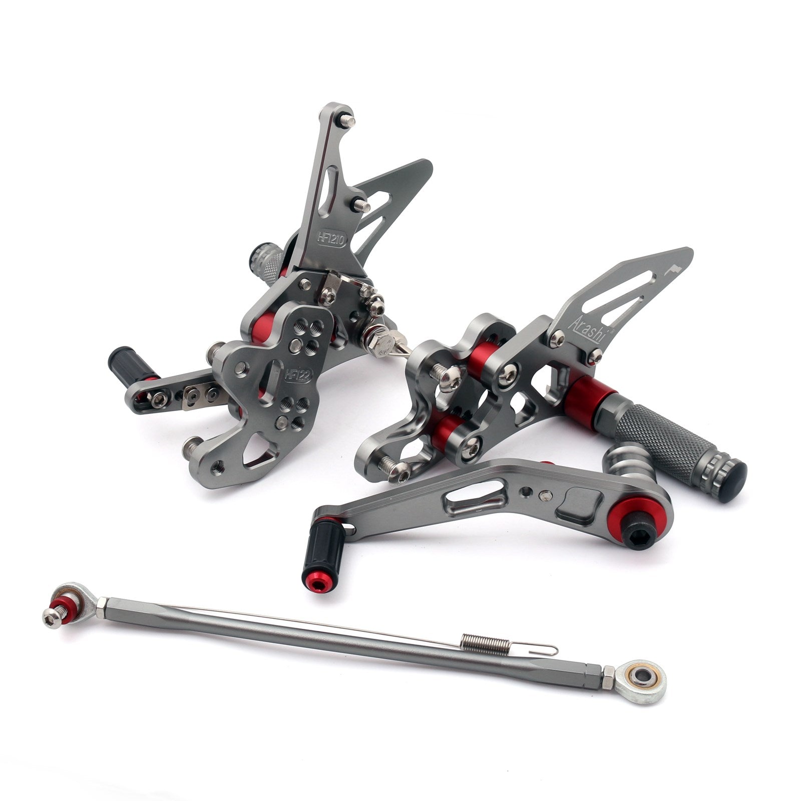 11-19 Suzuki GSXR 600/750 Racing Footrest Rearsets Rear Set Foot pegs Gray