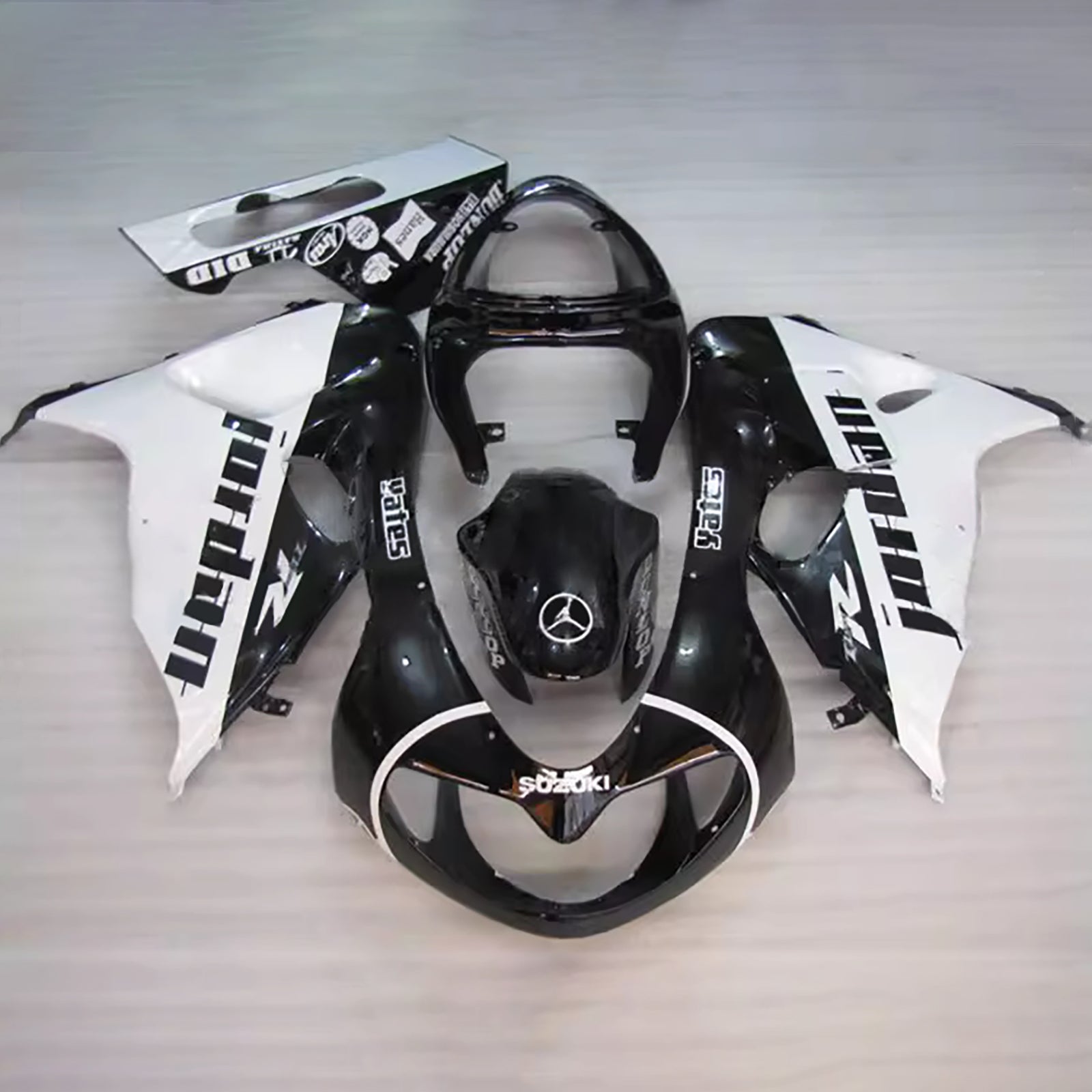 Amotopart 1998-2003 Suzuki TL1000R Black White Fairing Kit