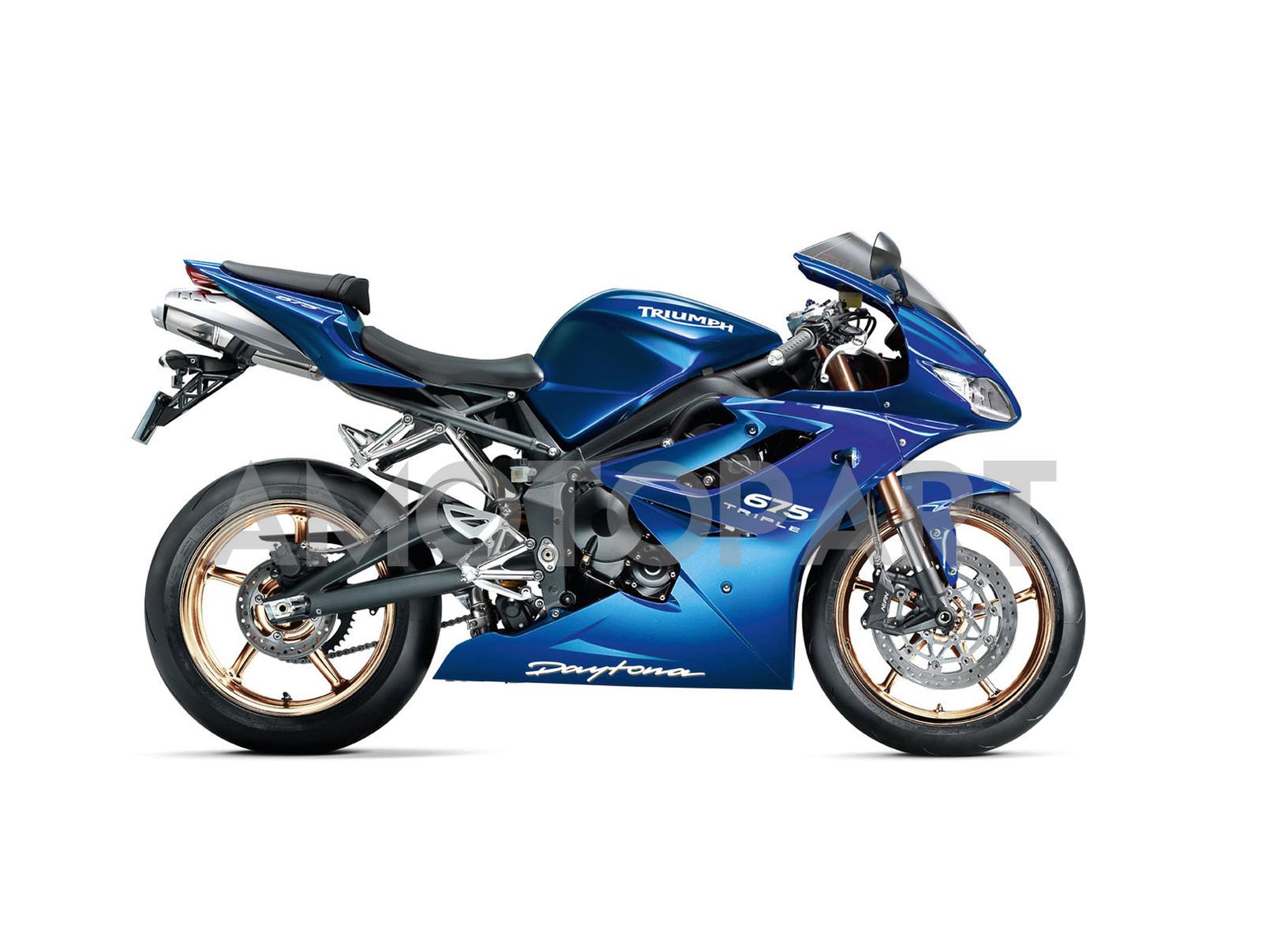 Amotopart 2009-2012 Triumph Daytona 675 Blue Fairing Kit