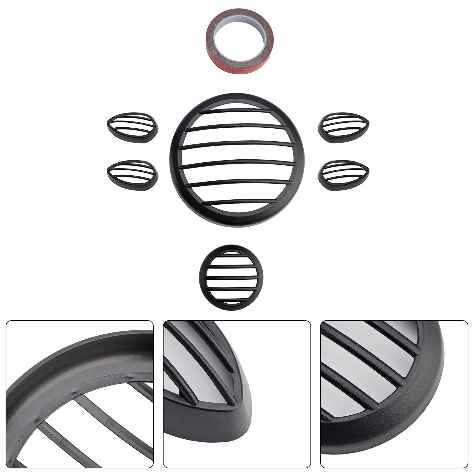 Yamaha PG-1 2023-2024 Headlight de garde de couvercle de couverture de couverture de couverture noir kit