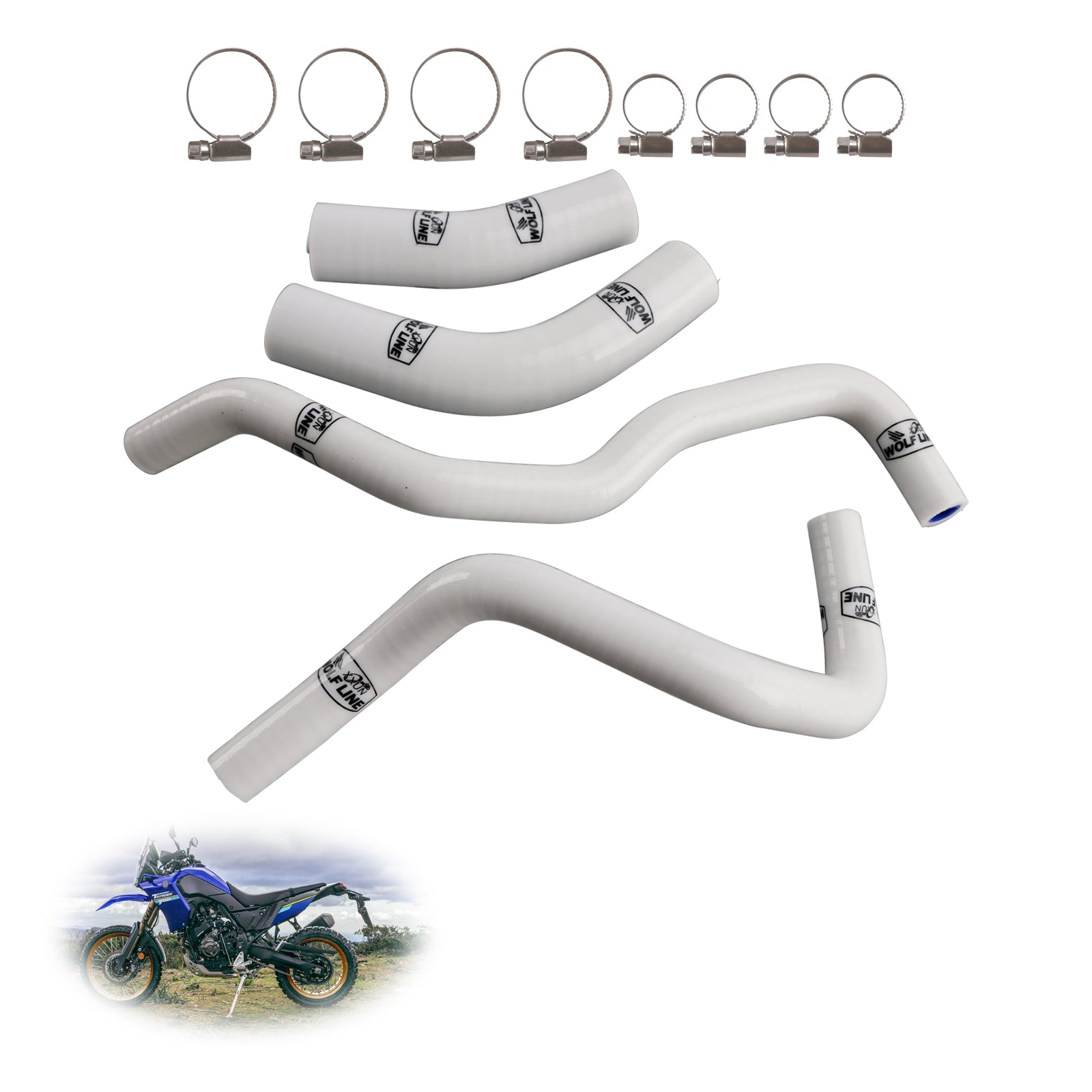 2019-2024 Yamaha Tenere 700 Silikonowy Zestaw węża chłodzącego chłodzicie