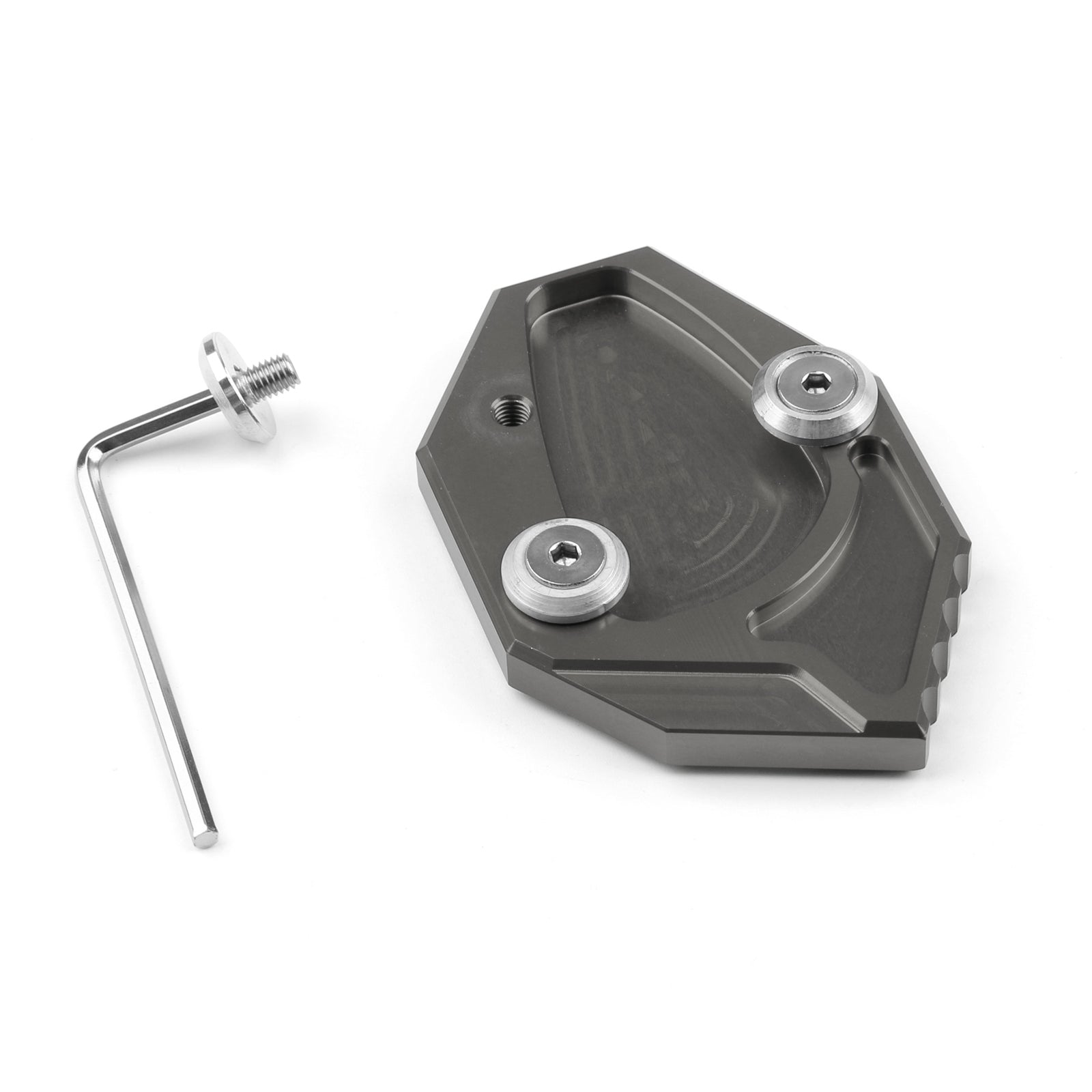 Kawasaki ZX14R/ZZR1400 07-14 GTR1400 08-14 Sidestativ Kickstand Plate Grå