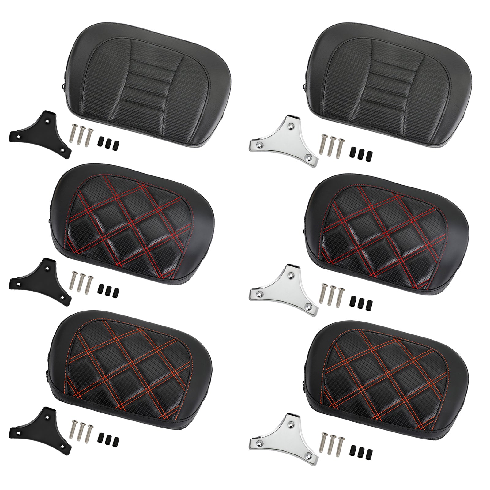 Driver Rider Sissy Bar Seat Backrest Pad for CVO Street Glide FLHXSE 2015-2021