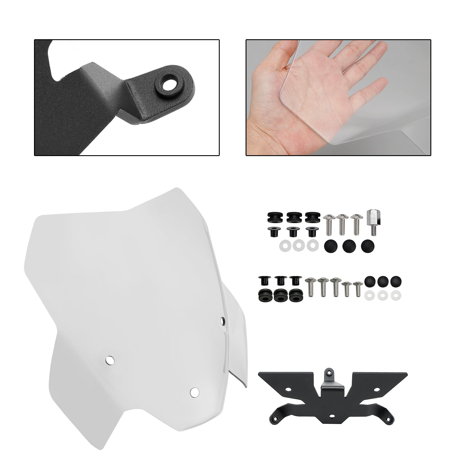 21-22 BMW S1000R Scheinwerfer-Windschutzscheibenabdeckung Windschutzscheiben-Windschutzscheibe