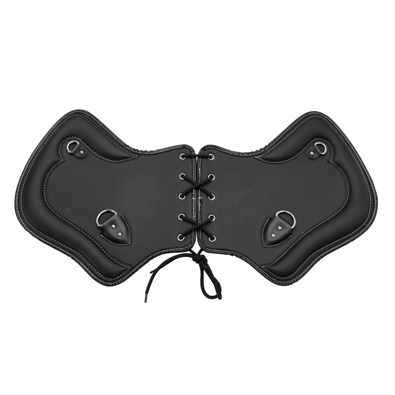 2Pcs Universal Heat Saddle Shield Deflector Blackb For Flhxs Glide Rider Fxdwg Brown