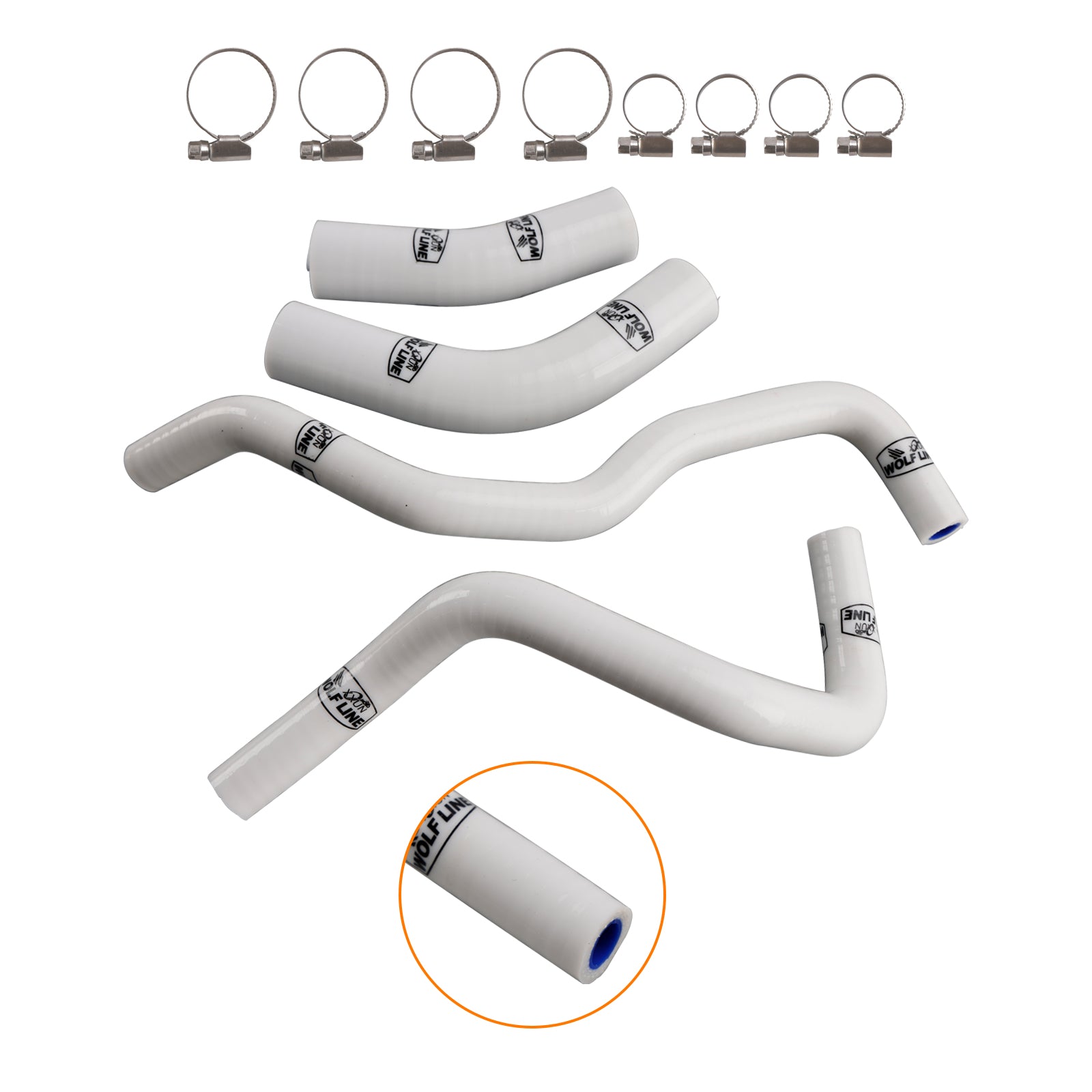 2019-2024 Yamaha Tenere 700 Silikonowy Zestaw węża chłodzącego chłodzicie