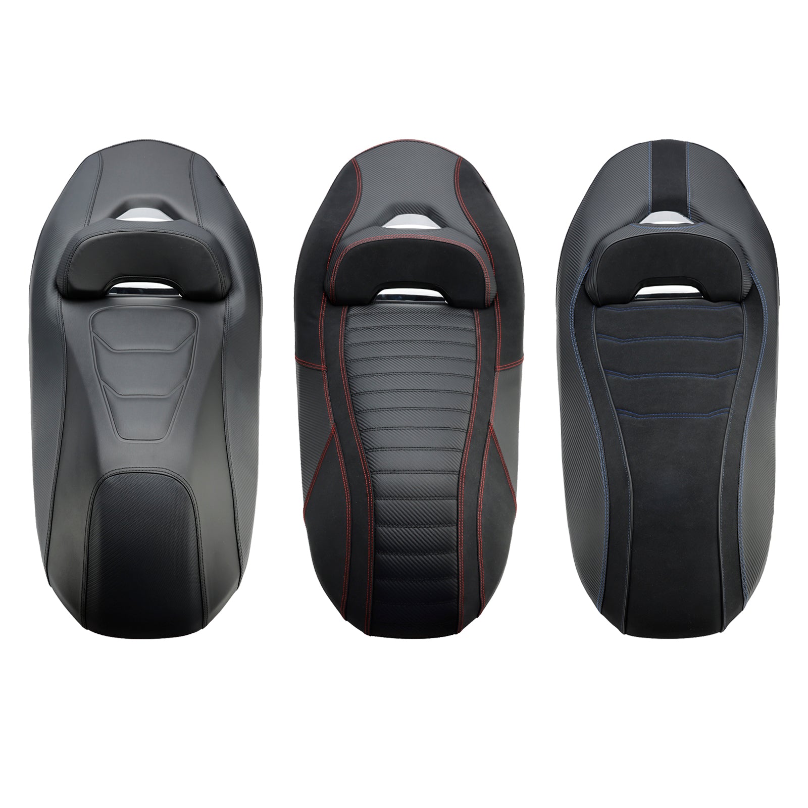 23-24 Yamaha X-Max 300 Asiento de pasajero con cojín completo para color rojo