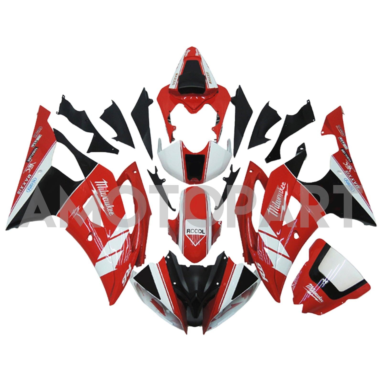 Amotopart 2008-2016 Yamaha YZF 600 R6 Zestaw Fairing Kolekcja One