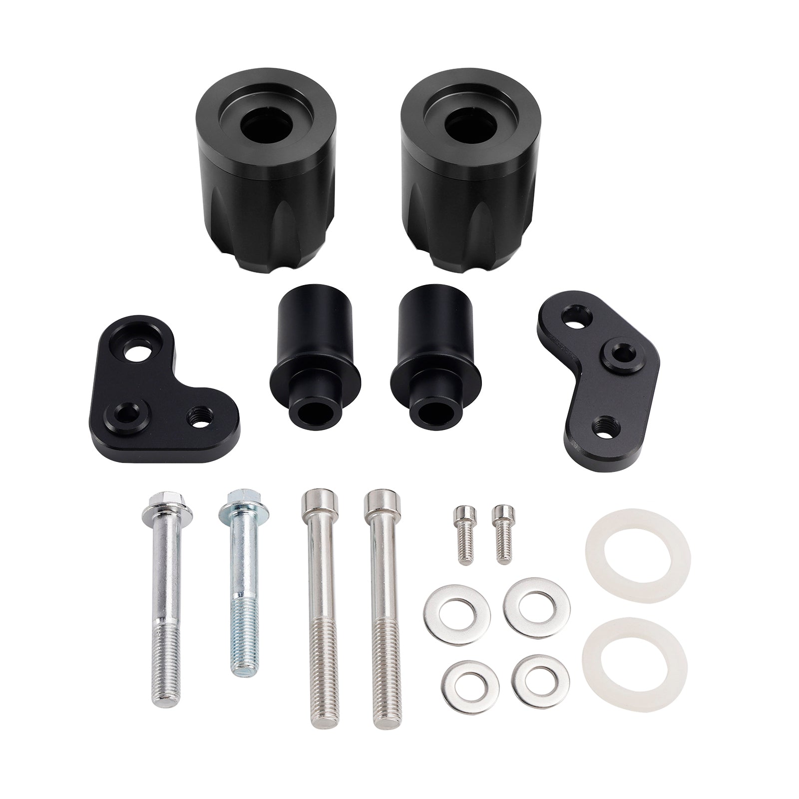 2024-2025 KAWASAKI ZX-6R ZX 6R CNC ANTI-CRASH FRAME SLIDERS Beschermer zwart