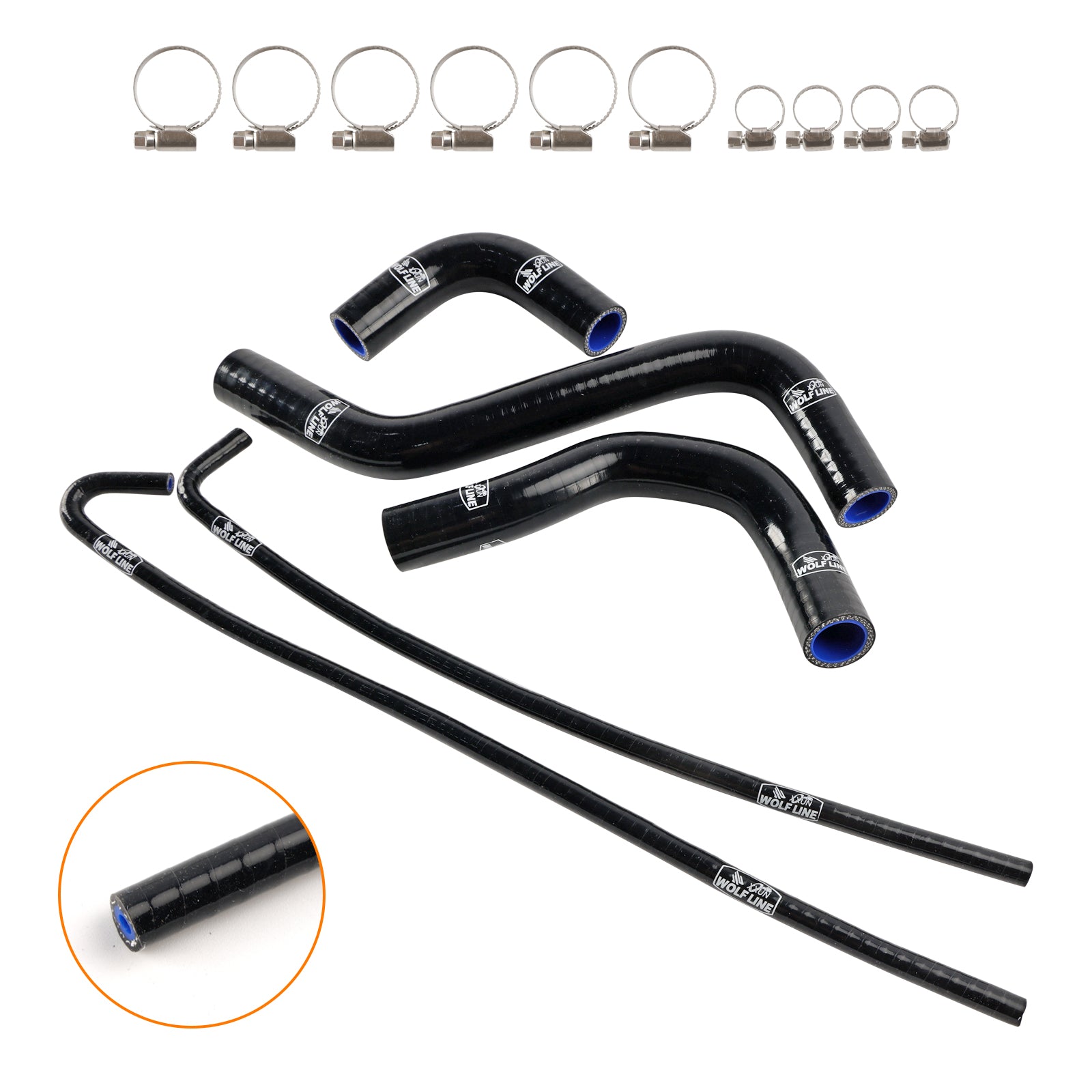 17-24 Kawasaki Z900 & 17-25 Z900RS Silicone Radiator coolant Hose kit