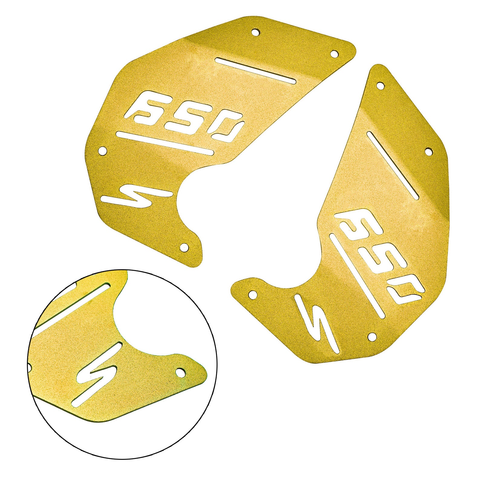 Engine Cover Plate Side Panel Gold For Kawasaki Vulcan S En650 Vn650 15-22 Cafe