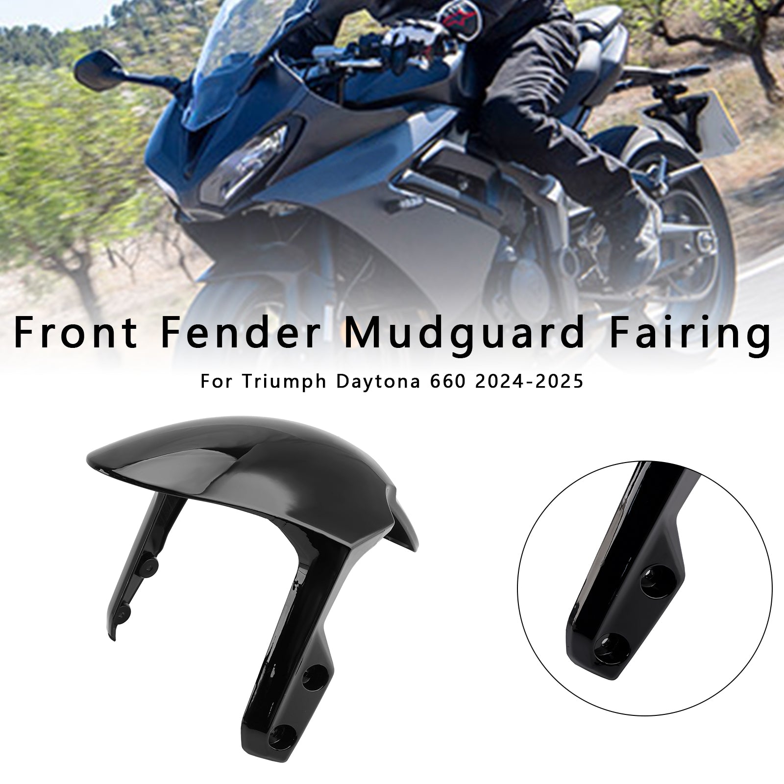 Daytona 660 2024-2025 Front Fender Mudguard Fairing Cowl