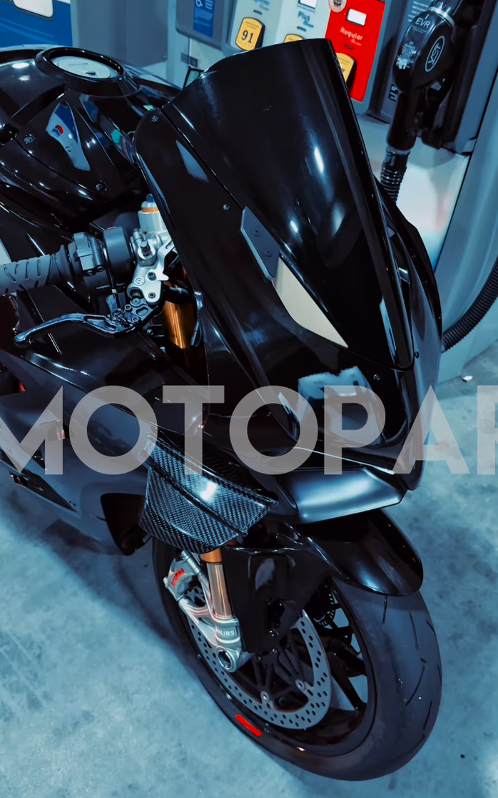 Amotopart Ducati 22-24 Panigale V4 V4S Glossy Black Fairing Kit