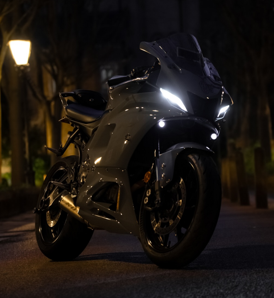 Amotopart 2021-2025 Yamaha YZF-R7 Gloss Grey Fairing Kit